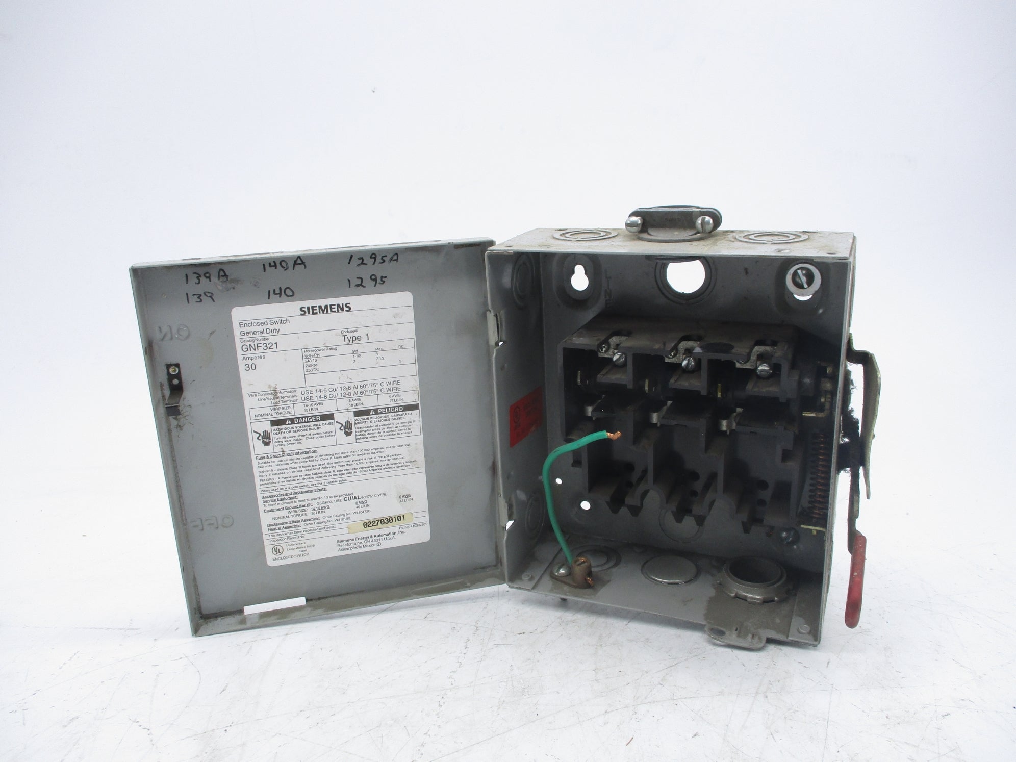 SIEMENS GNF321 UNMP