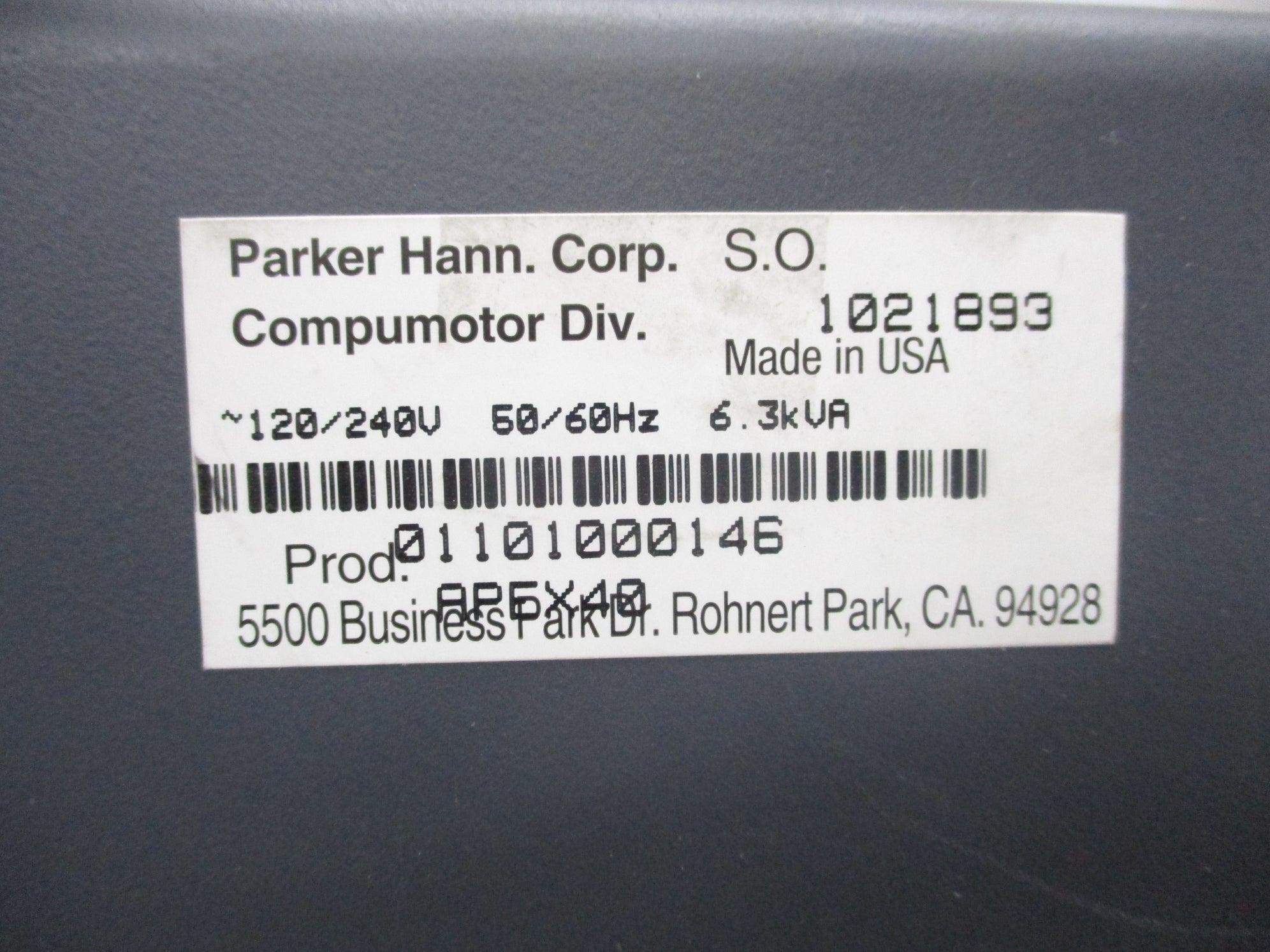 PARKER APEX40 UNMP