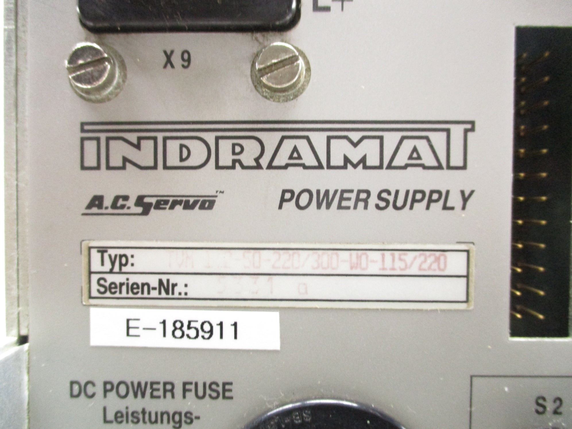 INDRAMAT TVM1.2-50-220/300-W0-115/220 (AS PICTURED)  UNMP