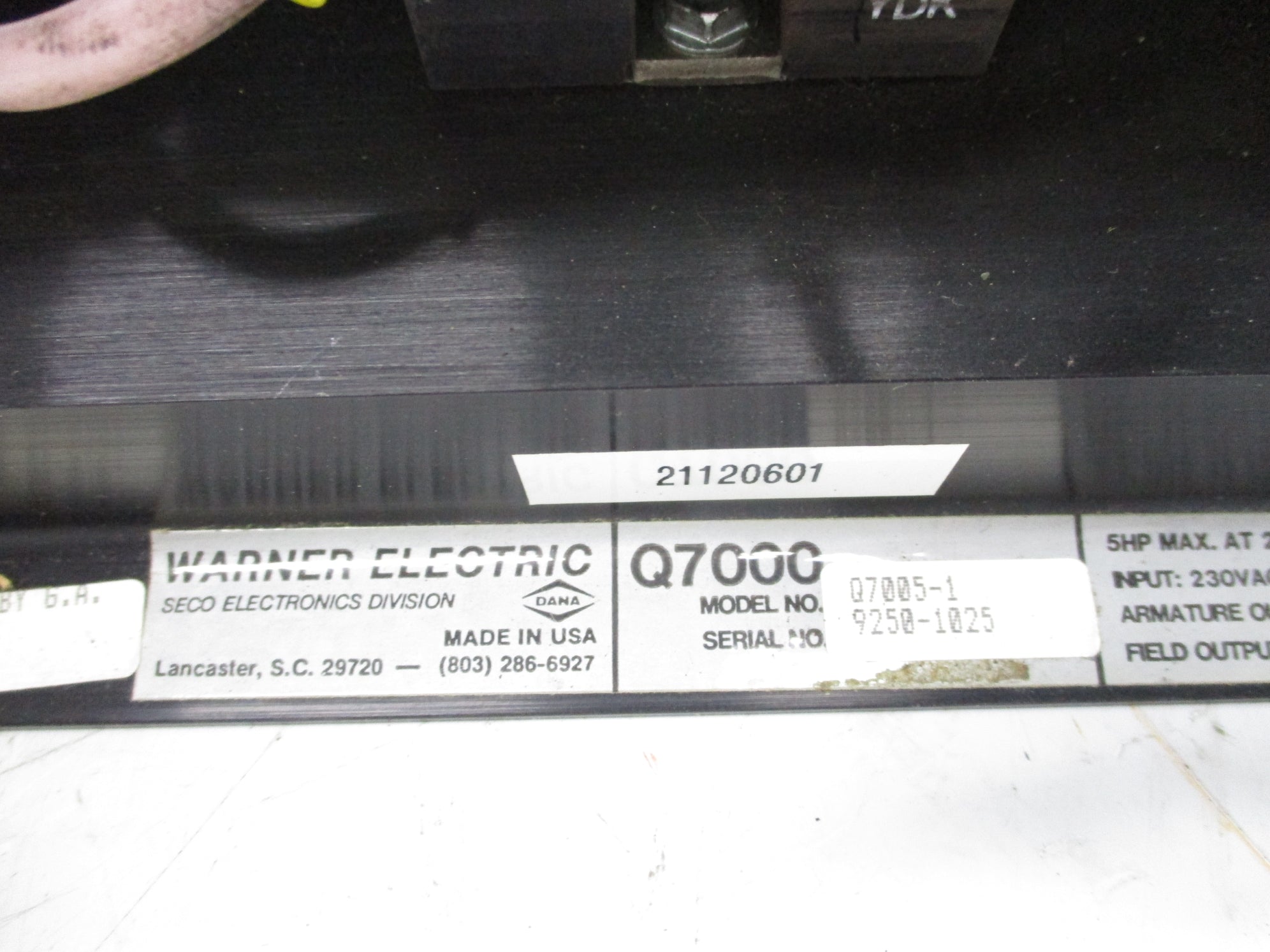 WARNER ELECTRIC Q7005-1 UNMP