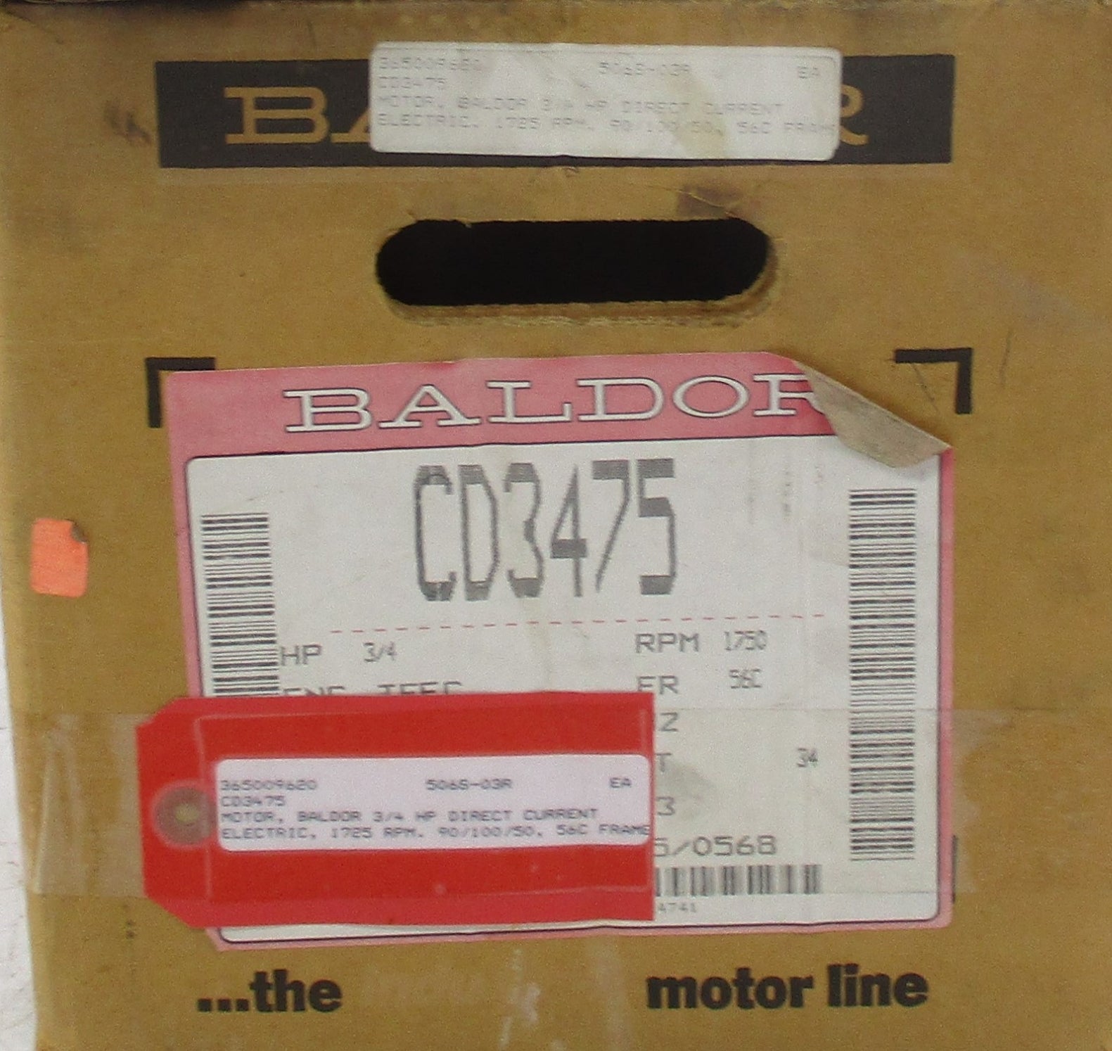 BALDOR CD3475 90V 7.8A NSMP