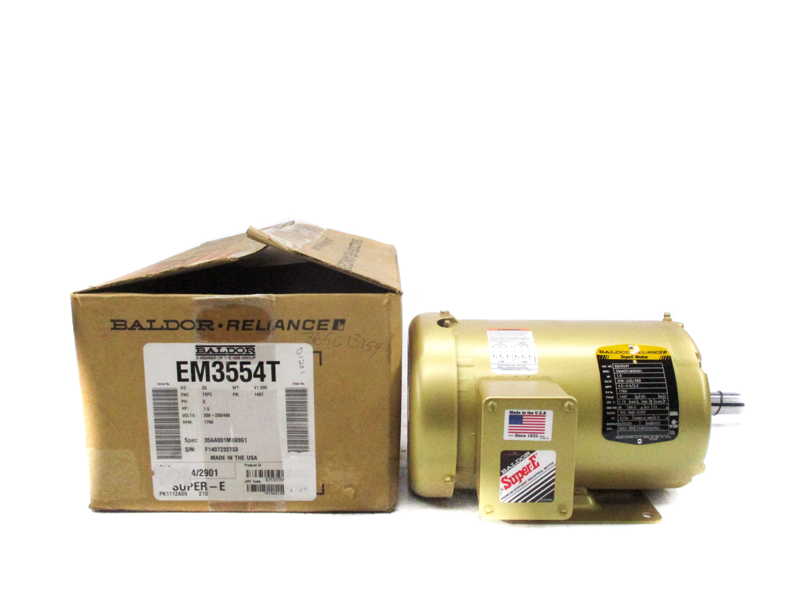 BALDOR EM3554T  NSMP
