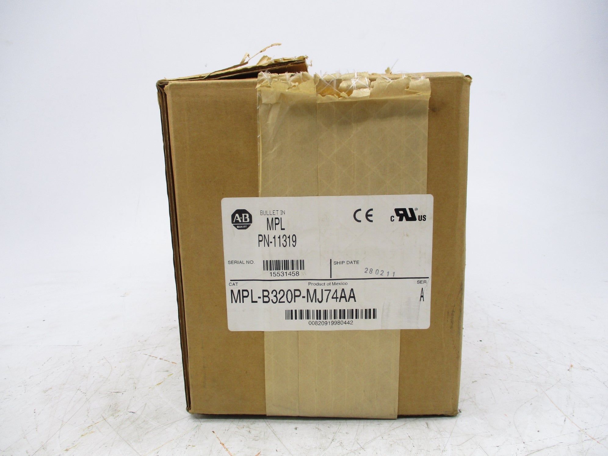 ALLEN BRADLEY MPL-B320P-MJ74AA SER. A NSMP