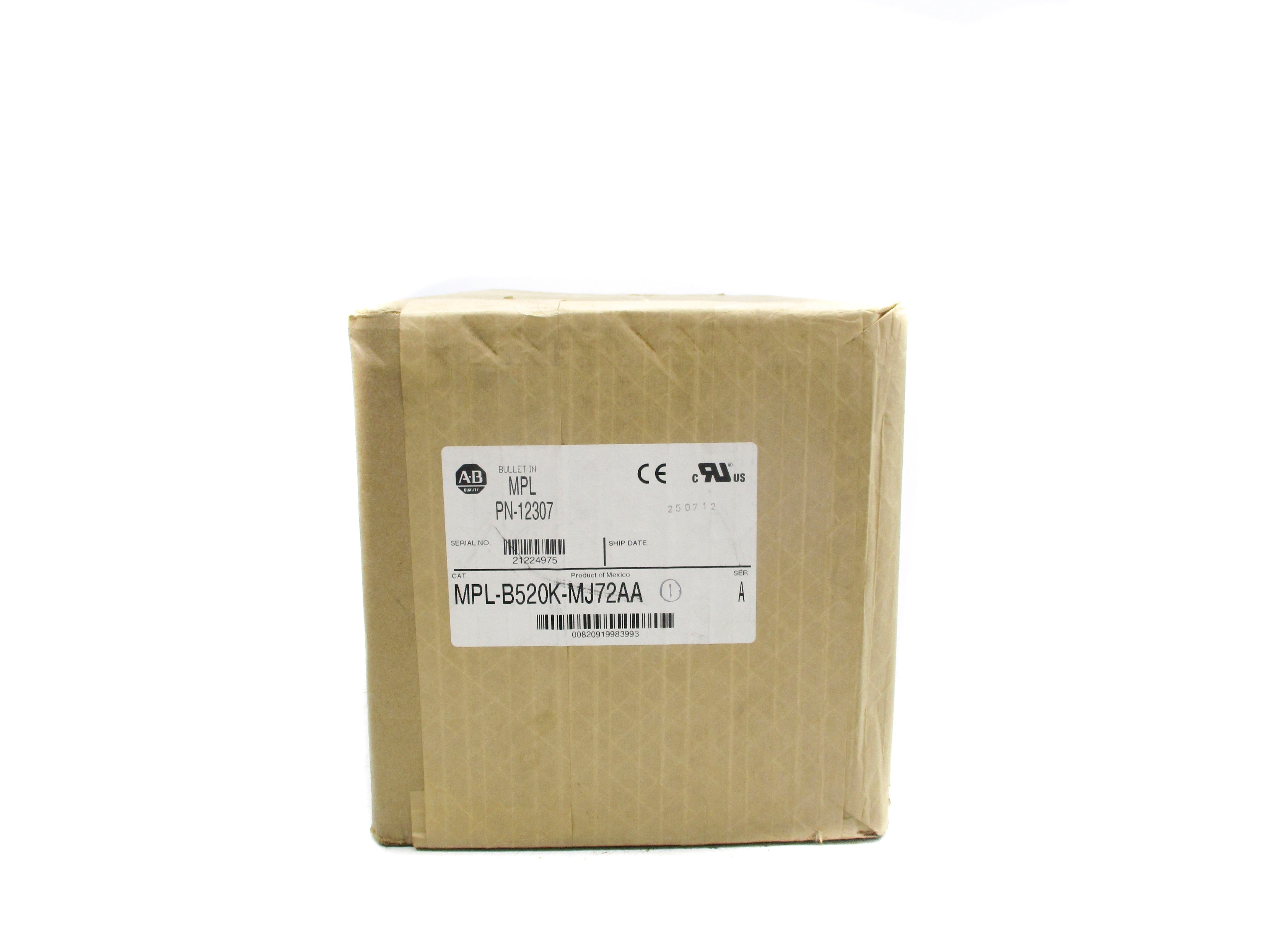 ALLEN BRADLEY MPL-B520K-MJ72AA SER. A NSFS