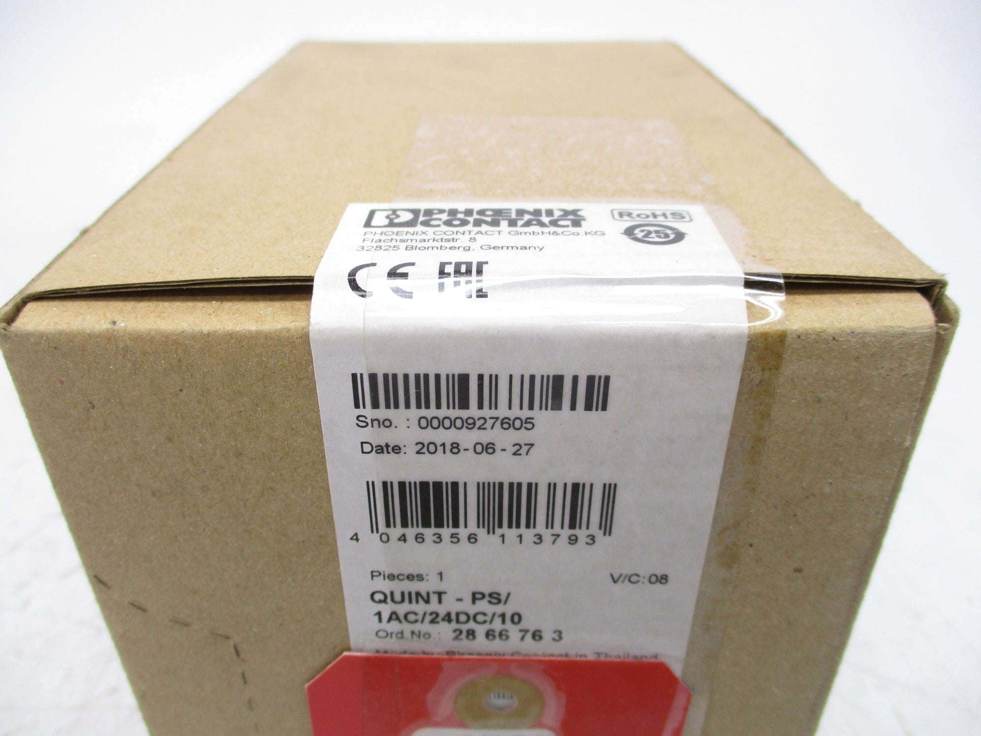 PHOENEIX CONTACT QUINT-PS1AC/24DC/10 NSFS
