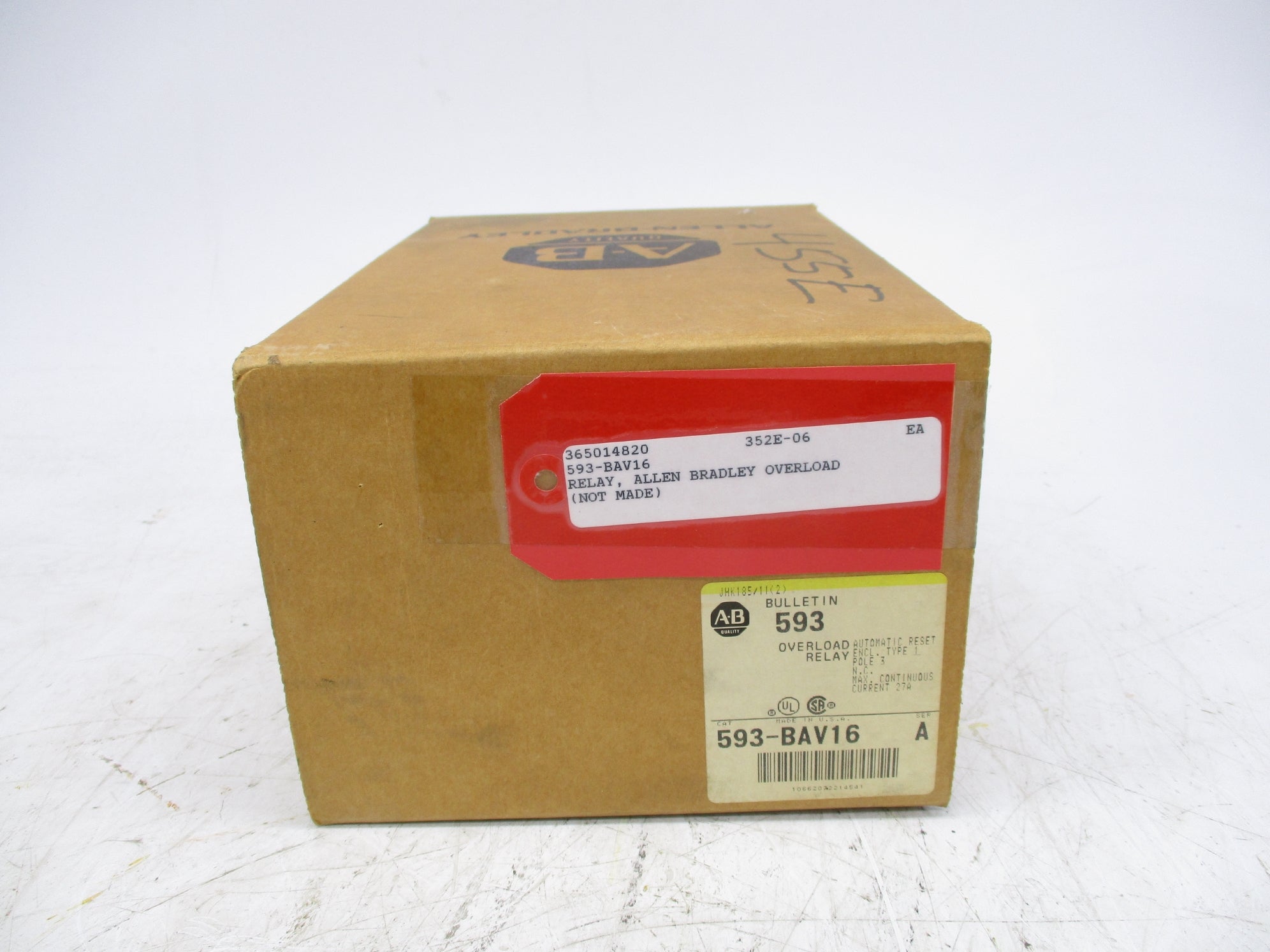 INDUSTRIAL SPARE PART 593-BAV16 SER. A 27A (BR/YL) NSMP