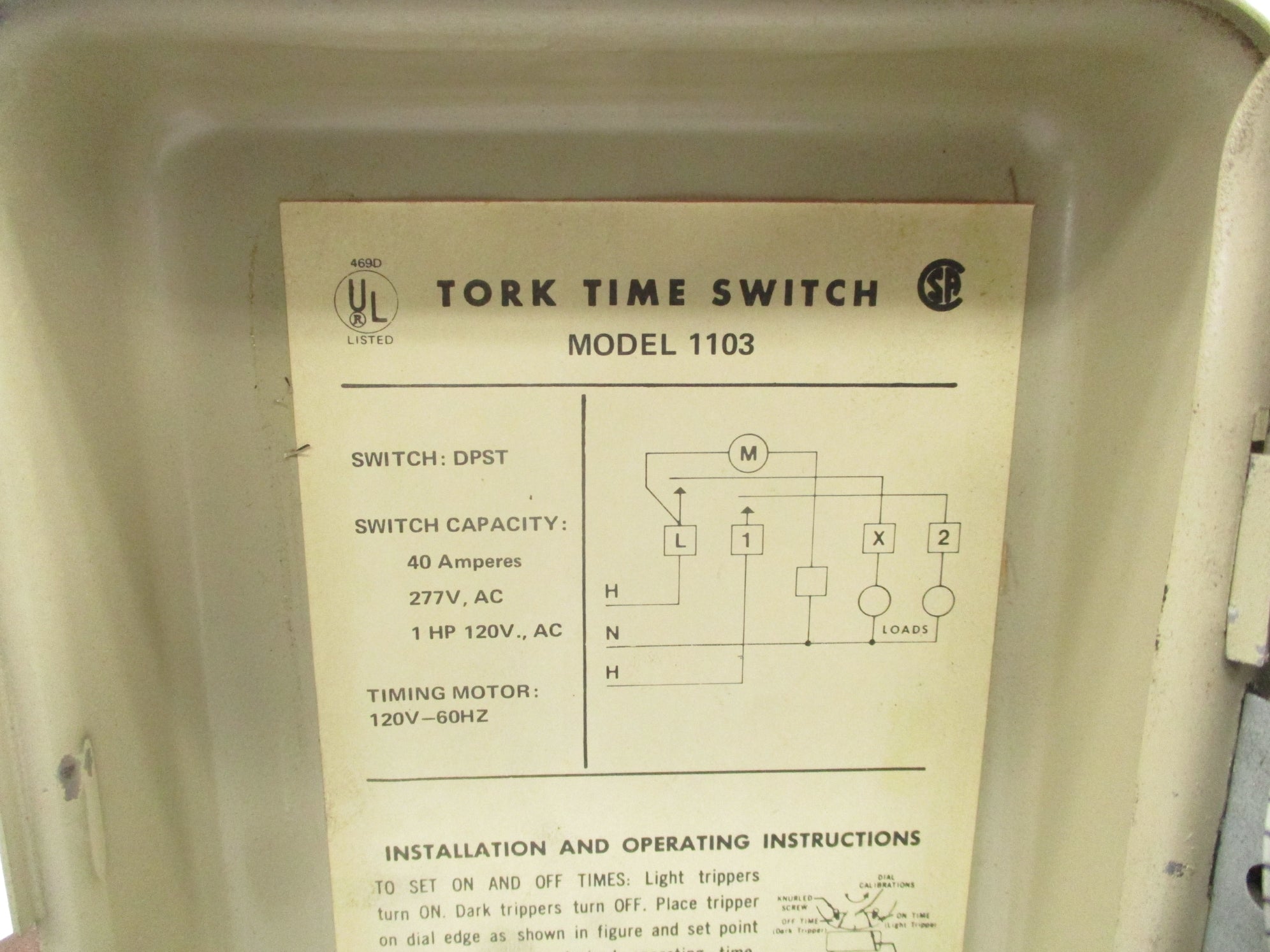 TORK 1103 UNMP