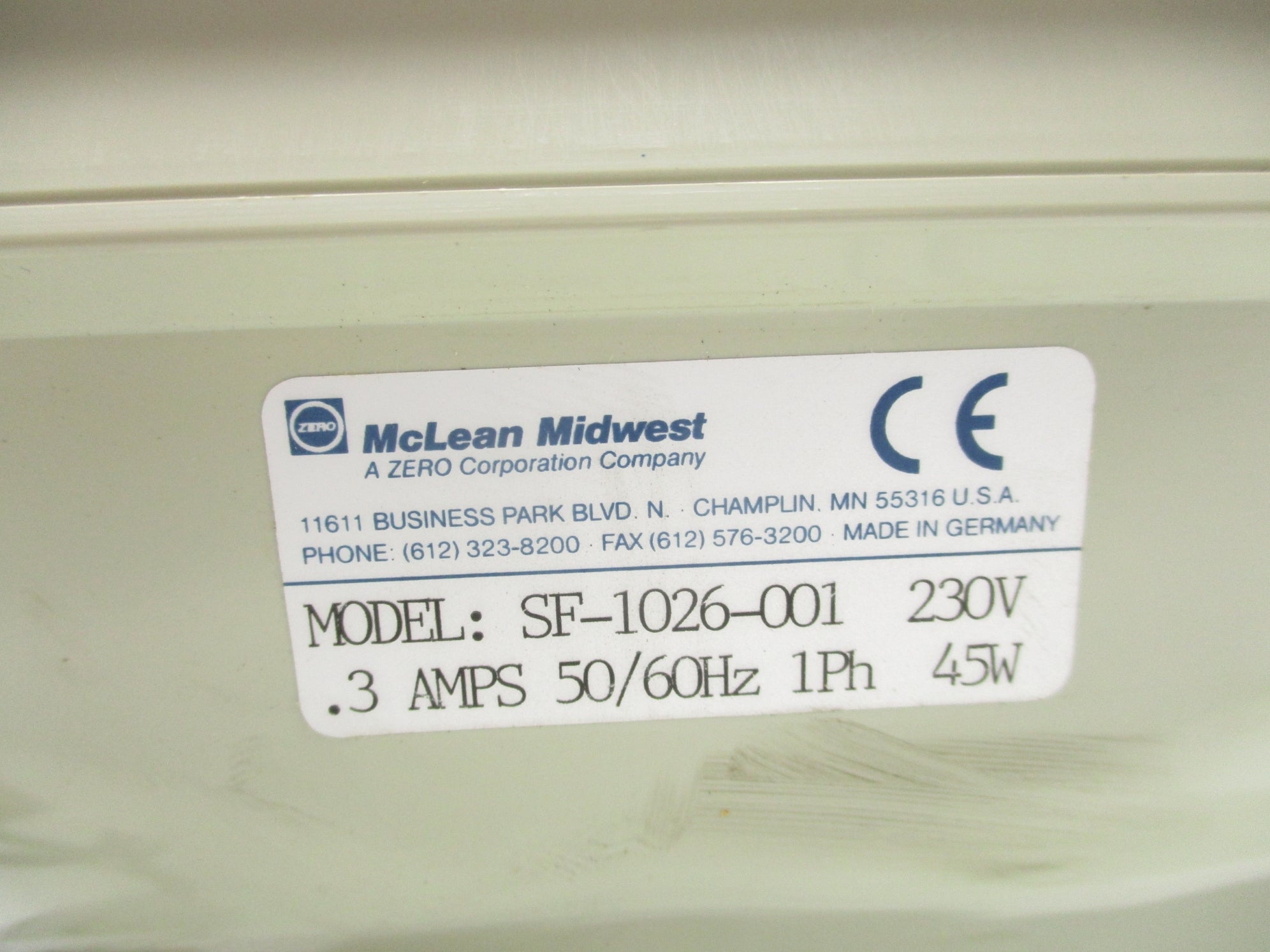 MCLEAN SF-1026-001 NSNP