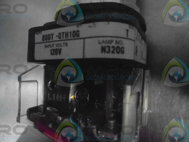 ALLEN BRADLEY 800T-QTH10GR SER. T RED PILOT LIGHT *USED*