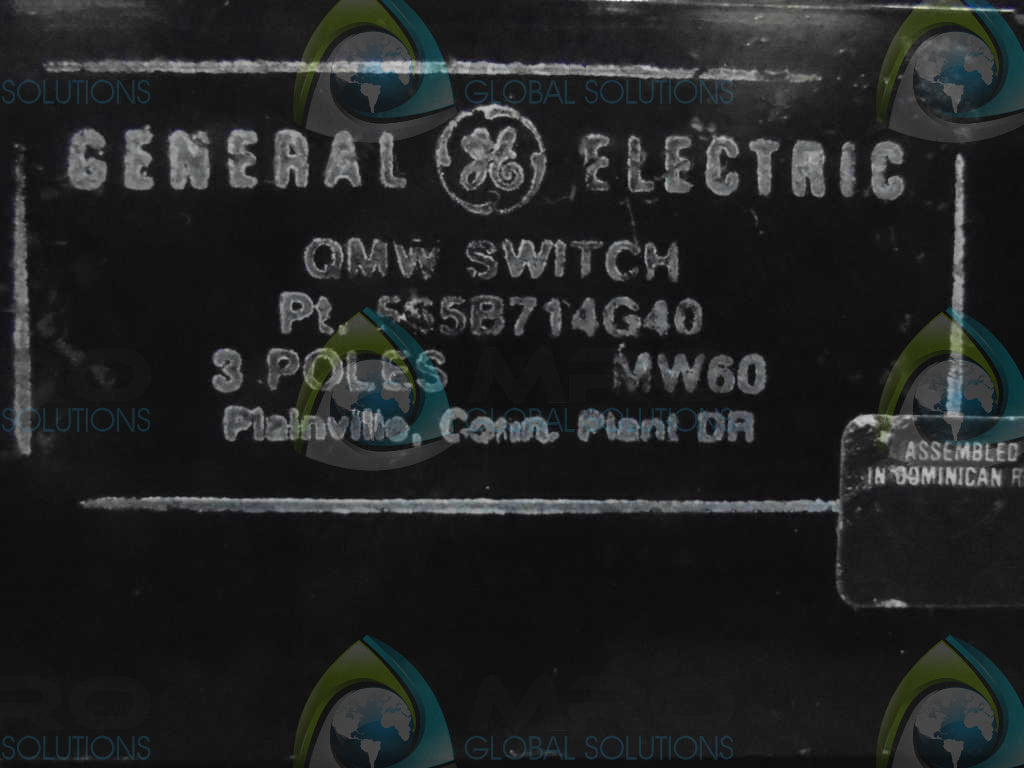 GENERAL ELECTRIC 565B714G40 QMW SWITCH *USED*