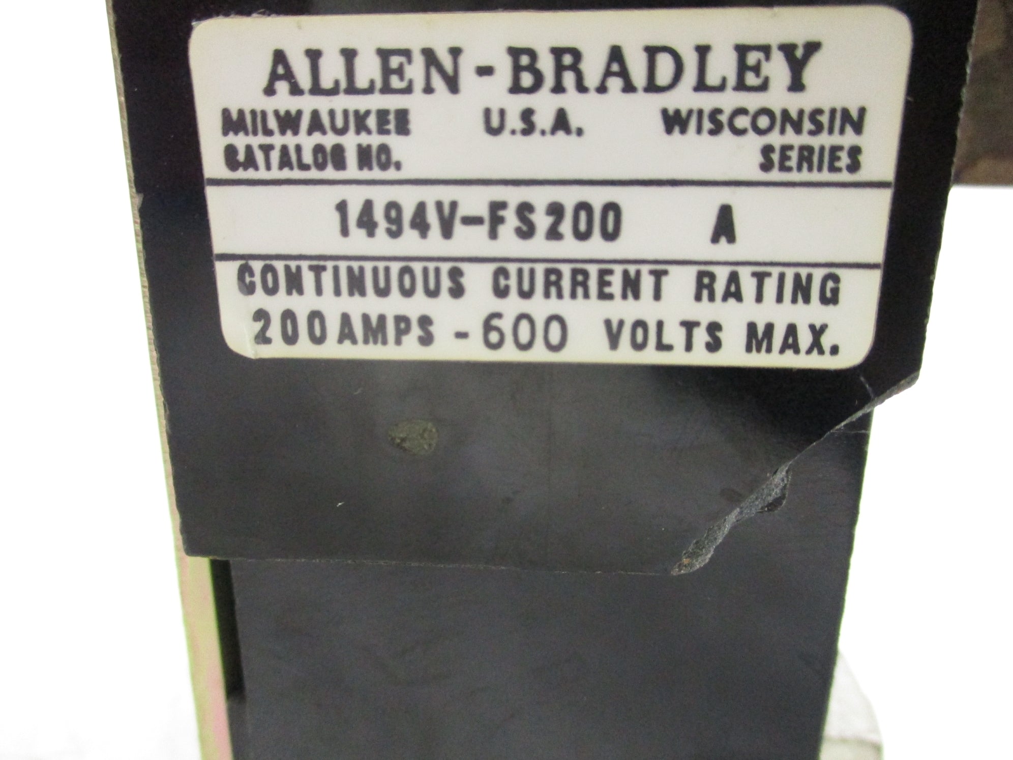 ALLEN BRADLEY 1494V-FS200 SER. A (AS PICTURED) UNMP