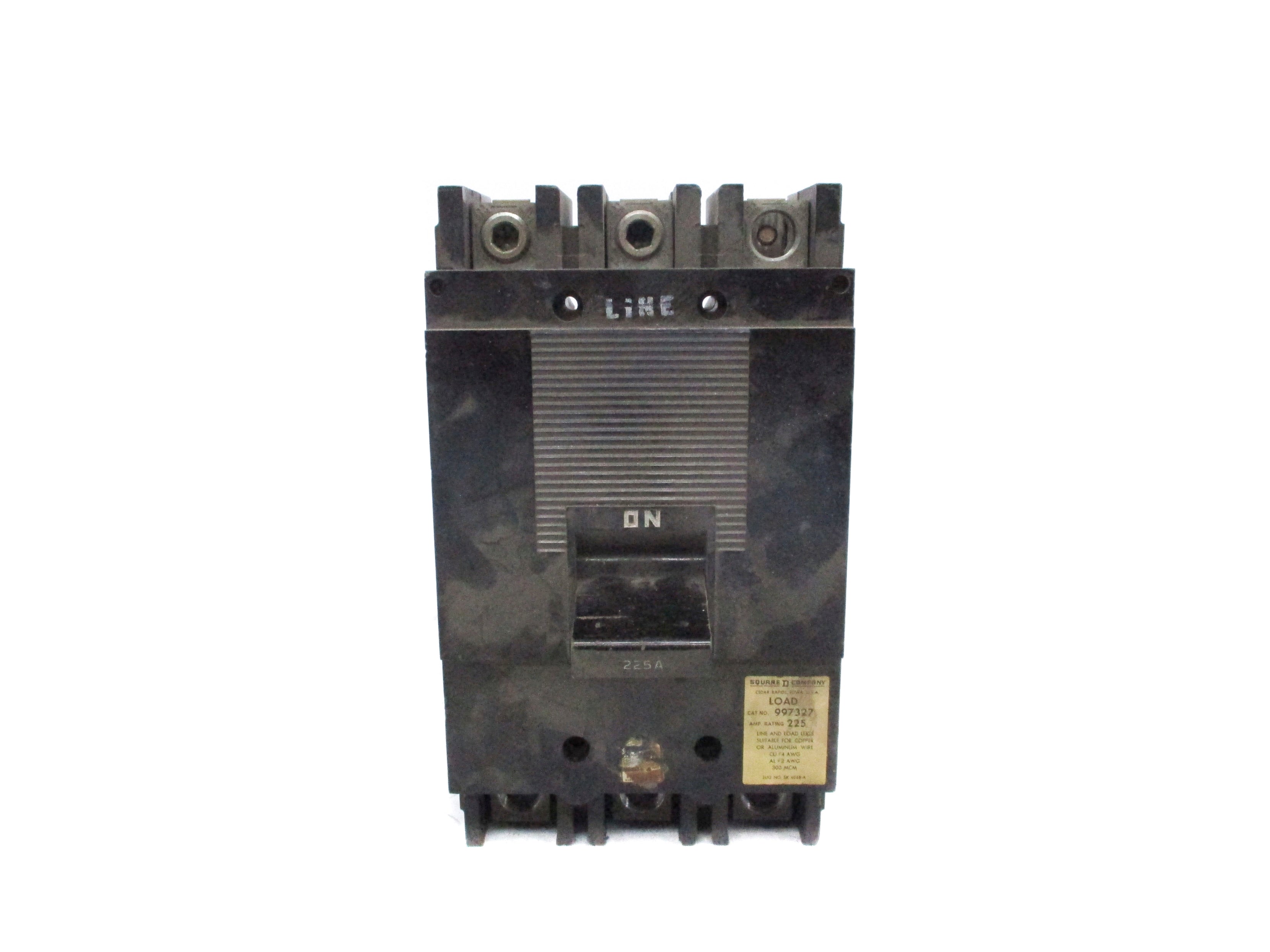 SQUARE D 997327 600V 225A UNMP