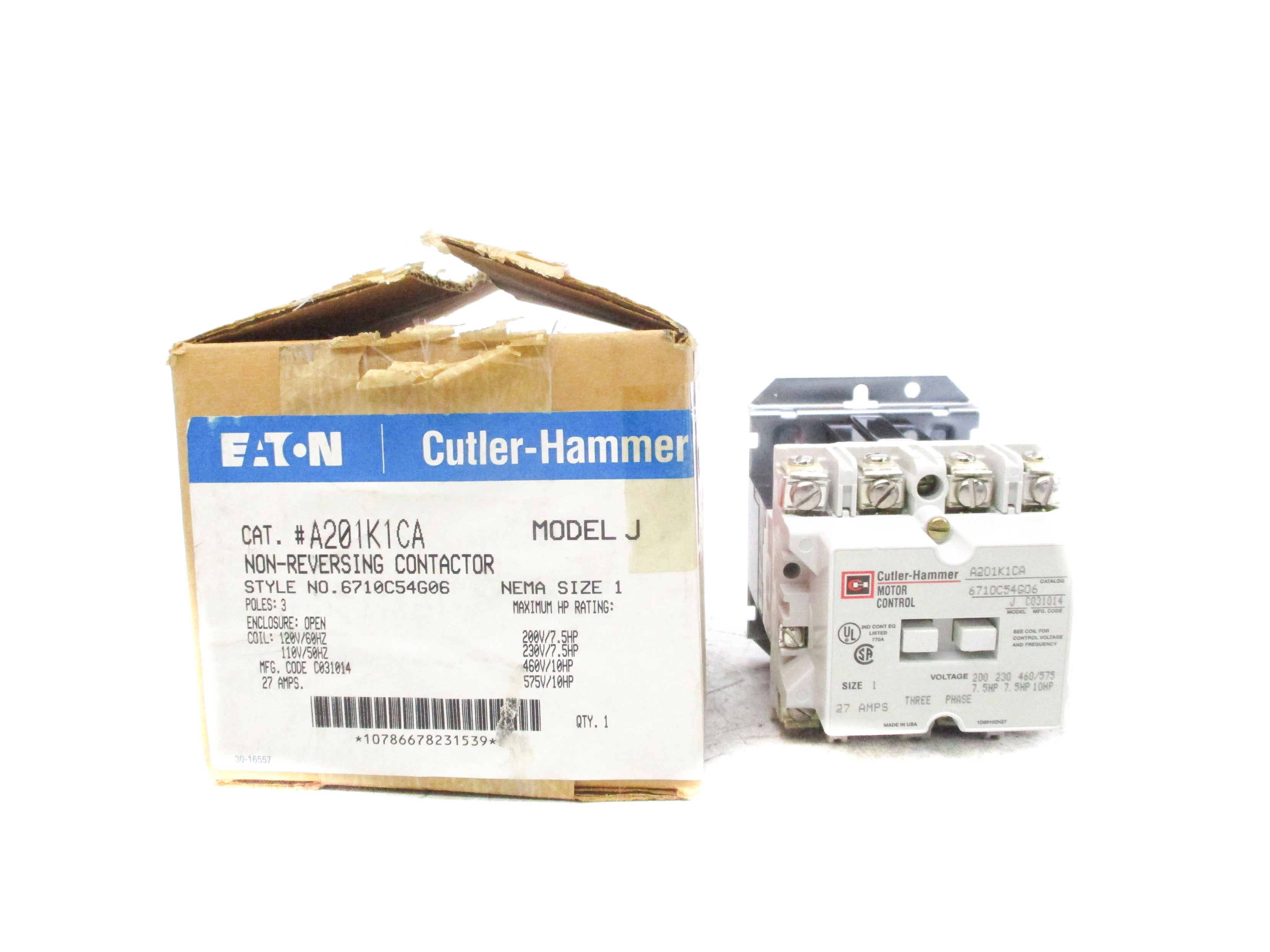 EATON A201K1CA 120V NSMP