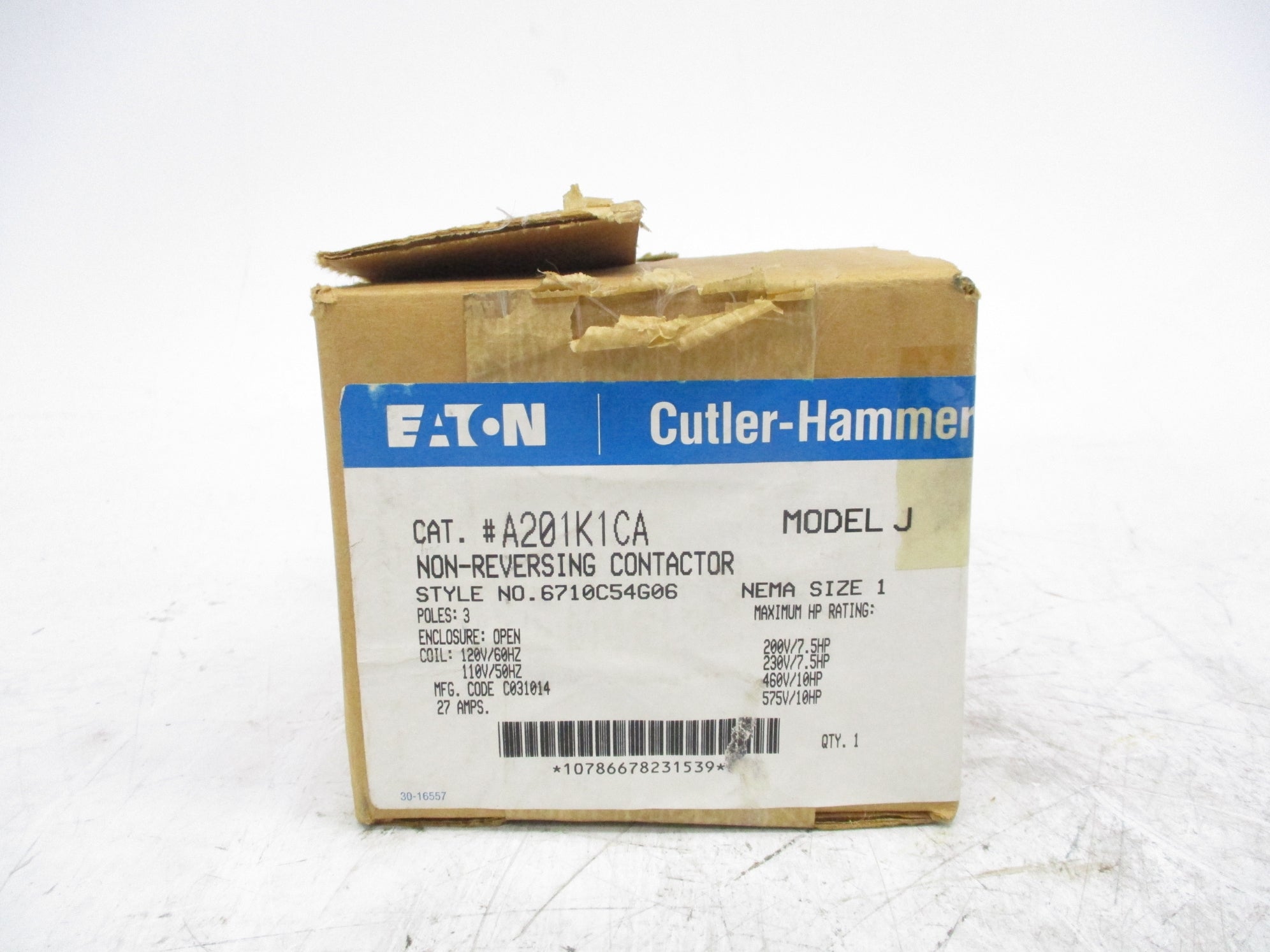 EATON A201K1CA 120V NSMP