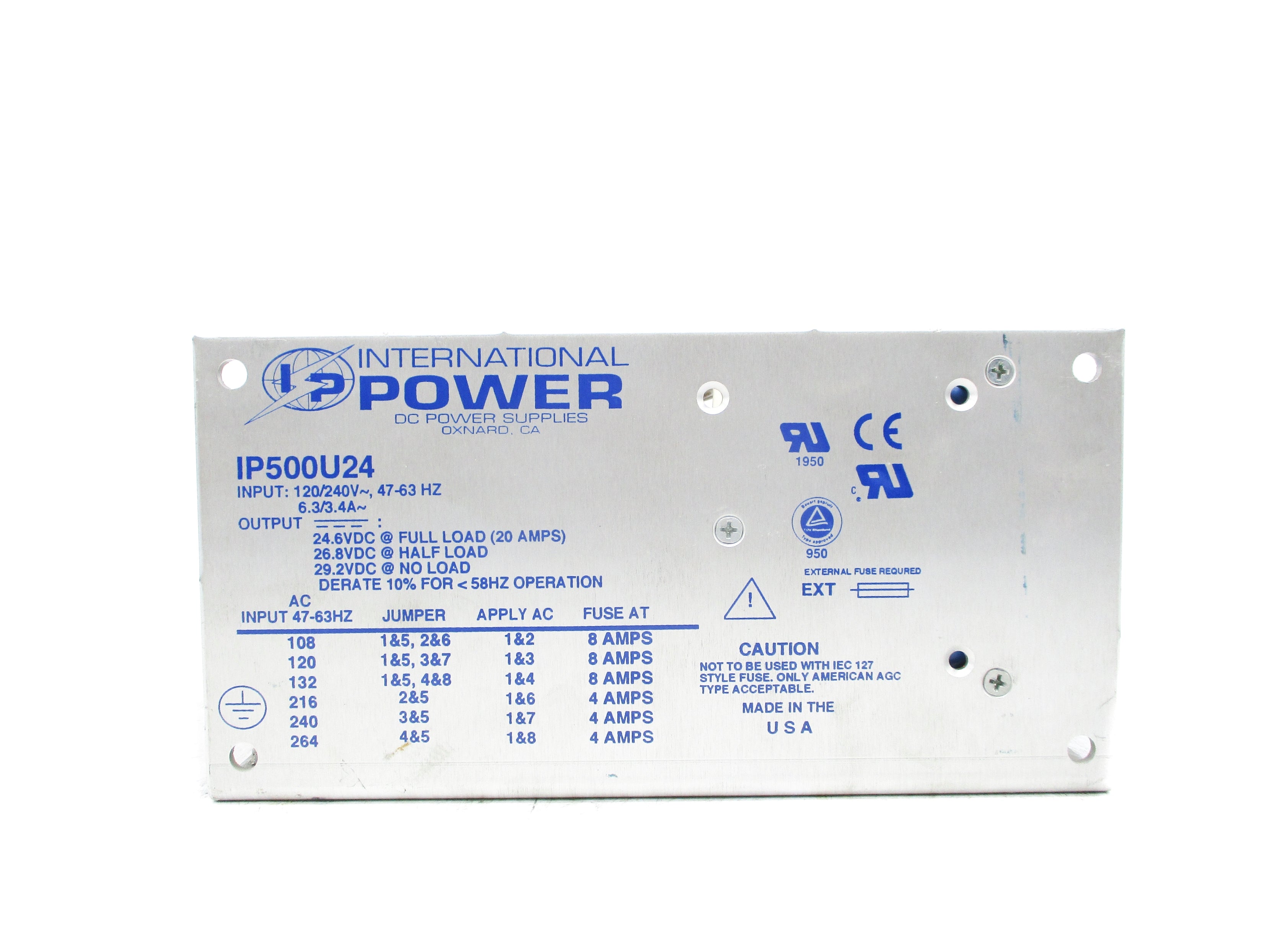 INTERNATIONAL POWER IP500U24 UNMP