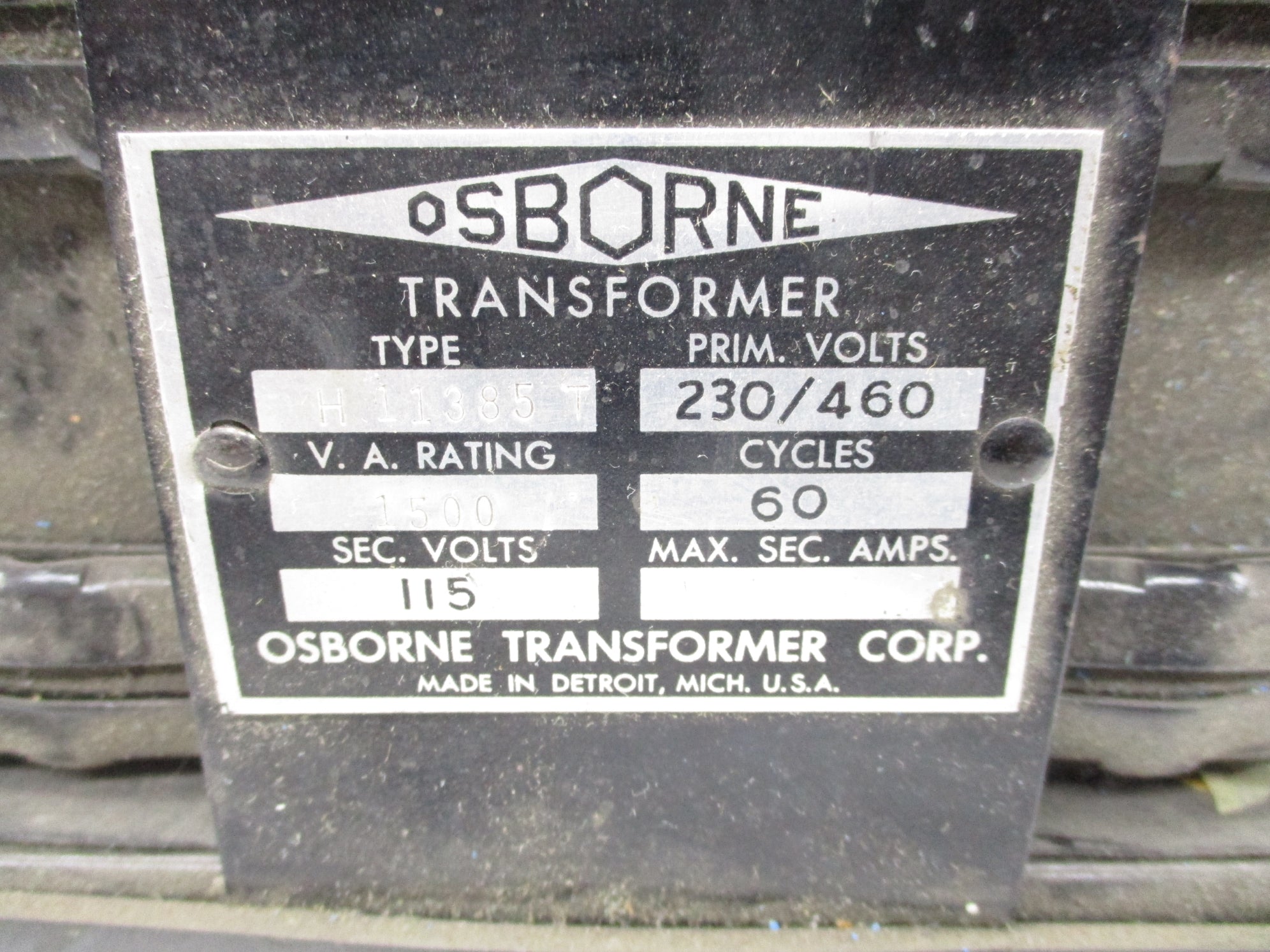 OSBORNE H11385T (AS PICTURED) UNMP