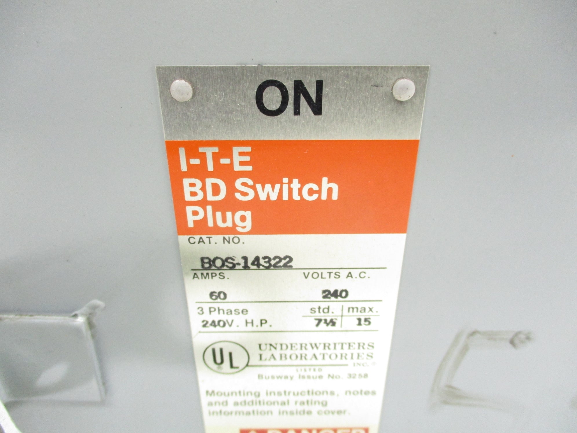 SIEMENS BOS14322 UNMP