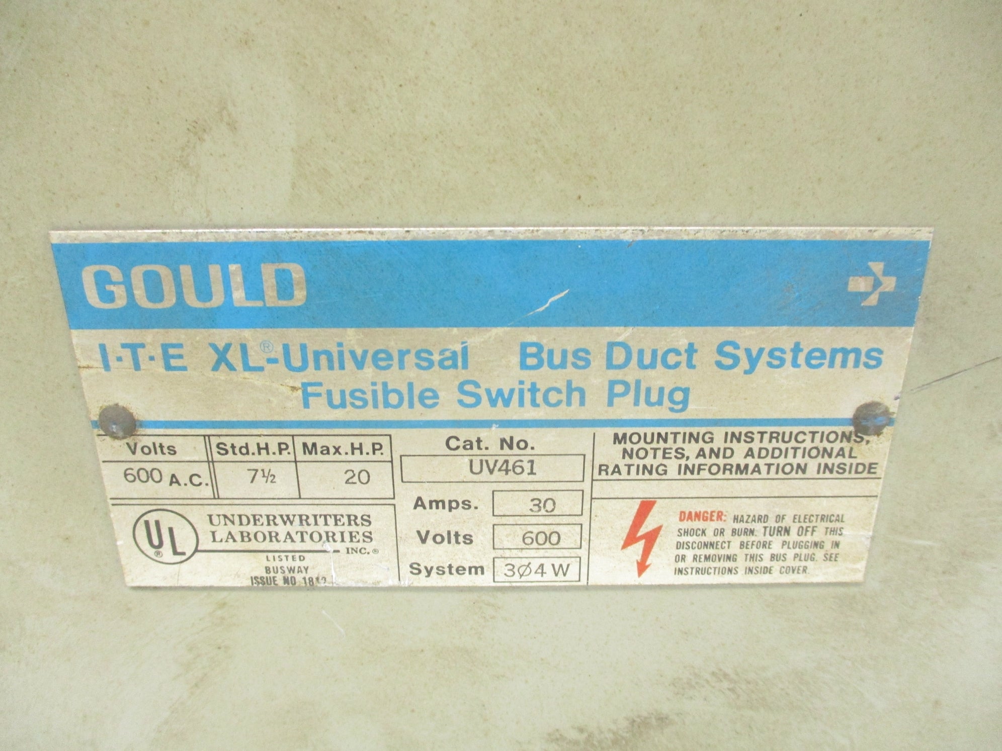 GOULD UV461 UNMP