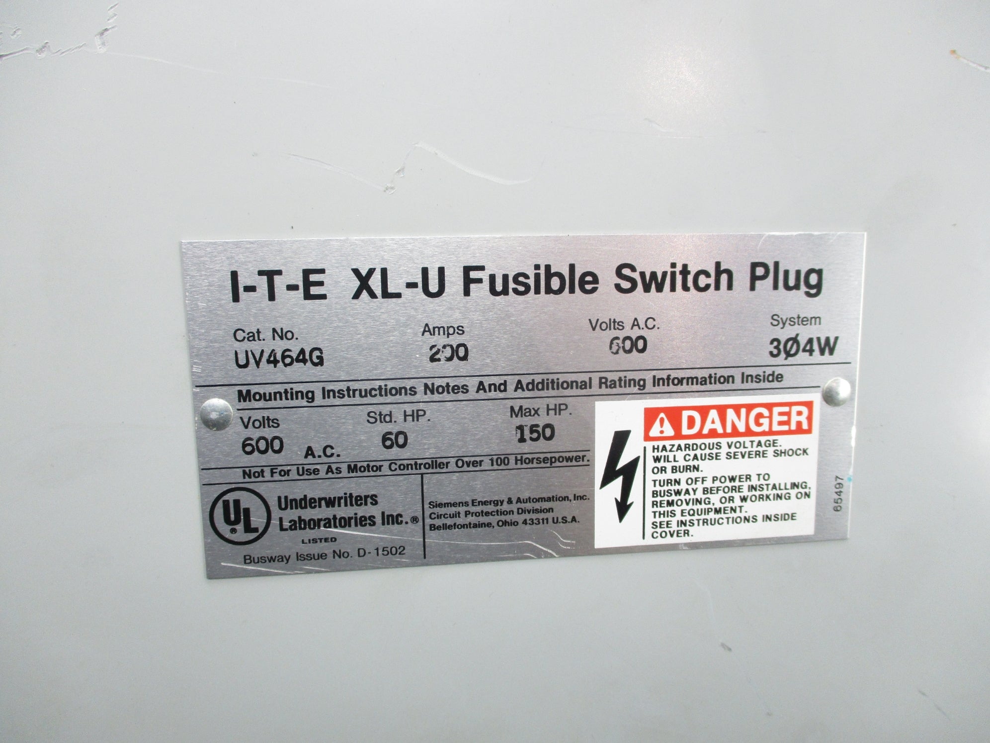 SIEMENS UV464G UNMP