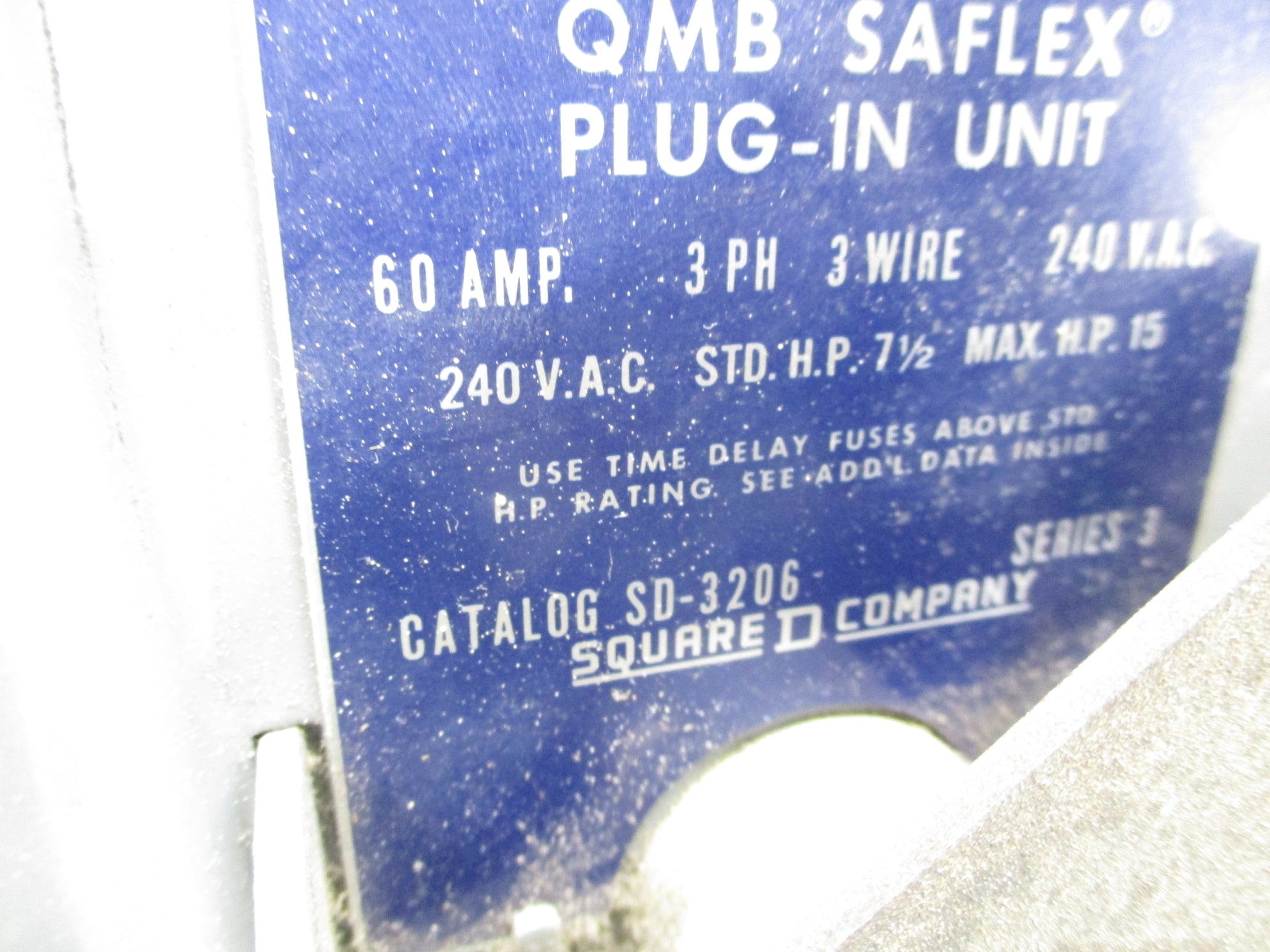 SQUARE D SD3206 SER. 3 UNMP