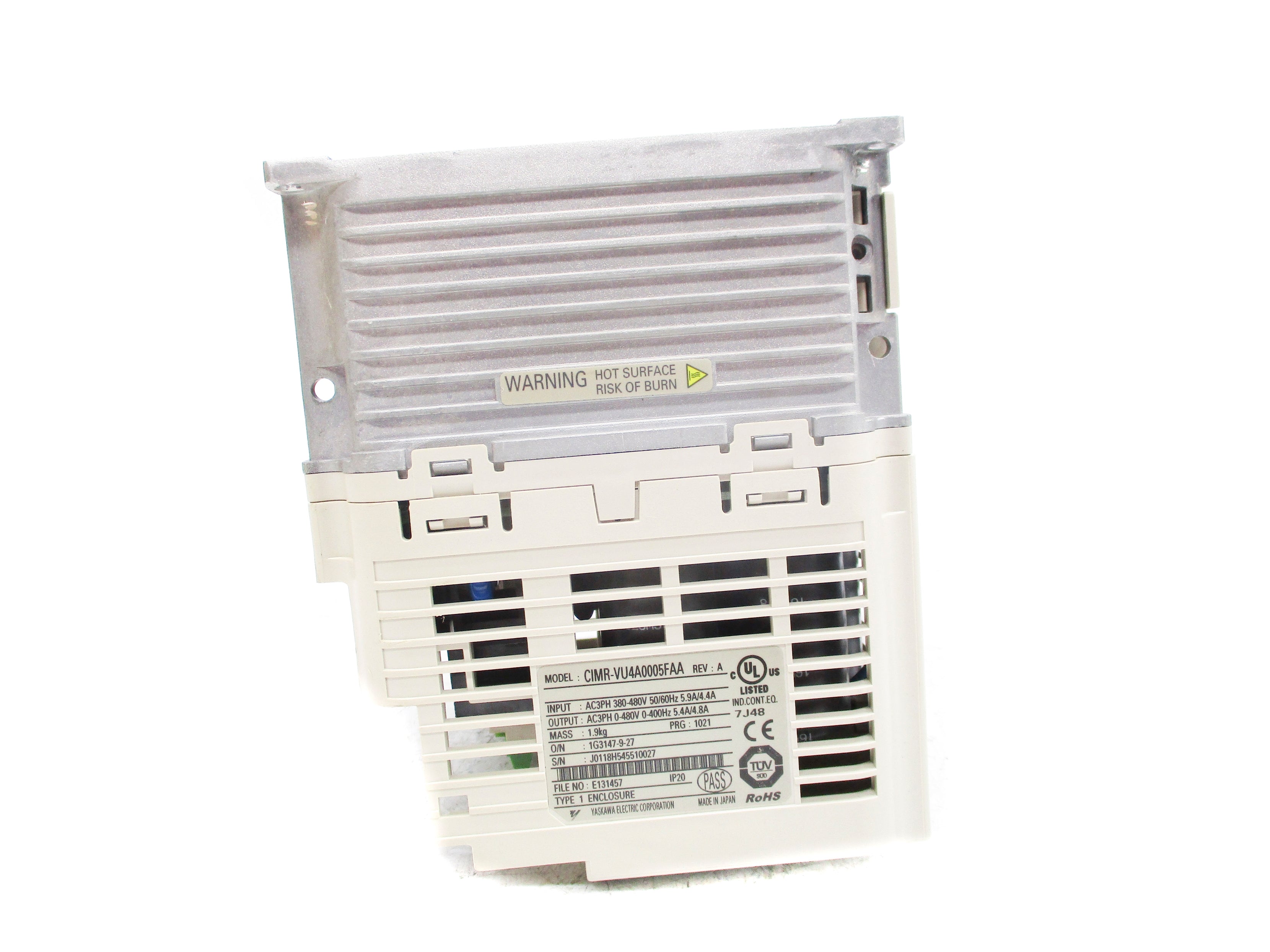 YASKAWA CIMR-VU4A0005FAA (AS PICTURED) UNMP