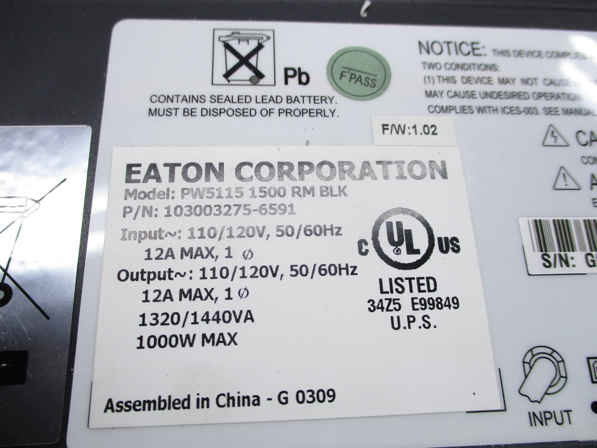 EATON 103003275-6591 NSNP