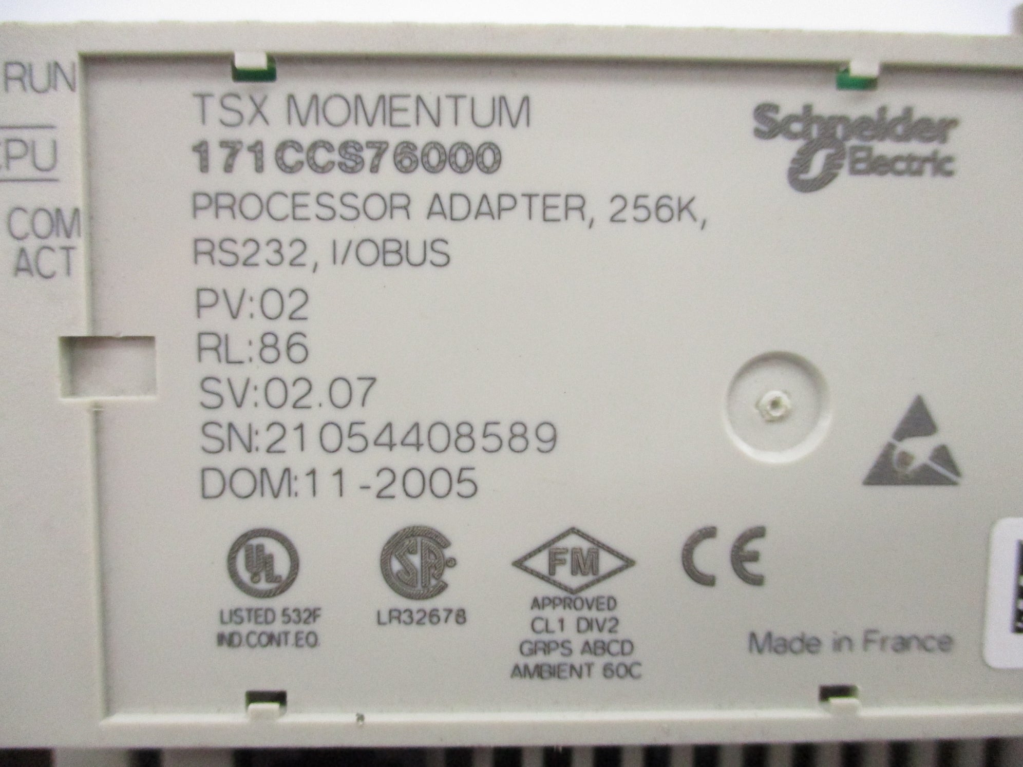 SCHNEIDER ELECTRIC 171CCS76000 (AS PICTURED) NSNP