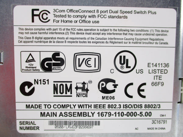 3COM 1679-110-000-5.00 UNMP