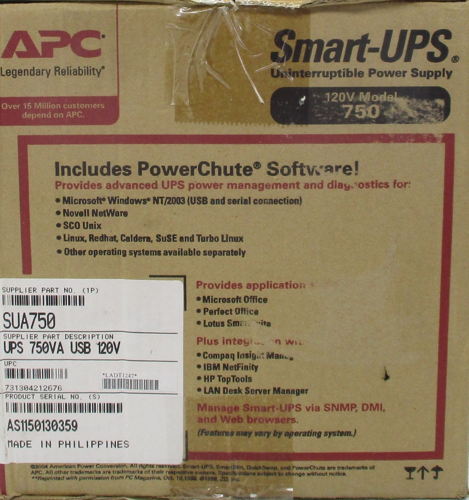 APC SUA750 NSMP