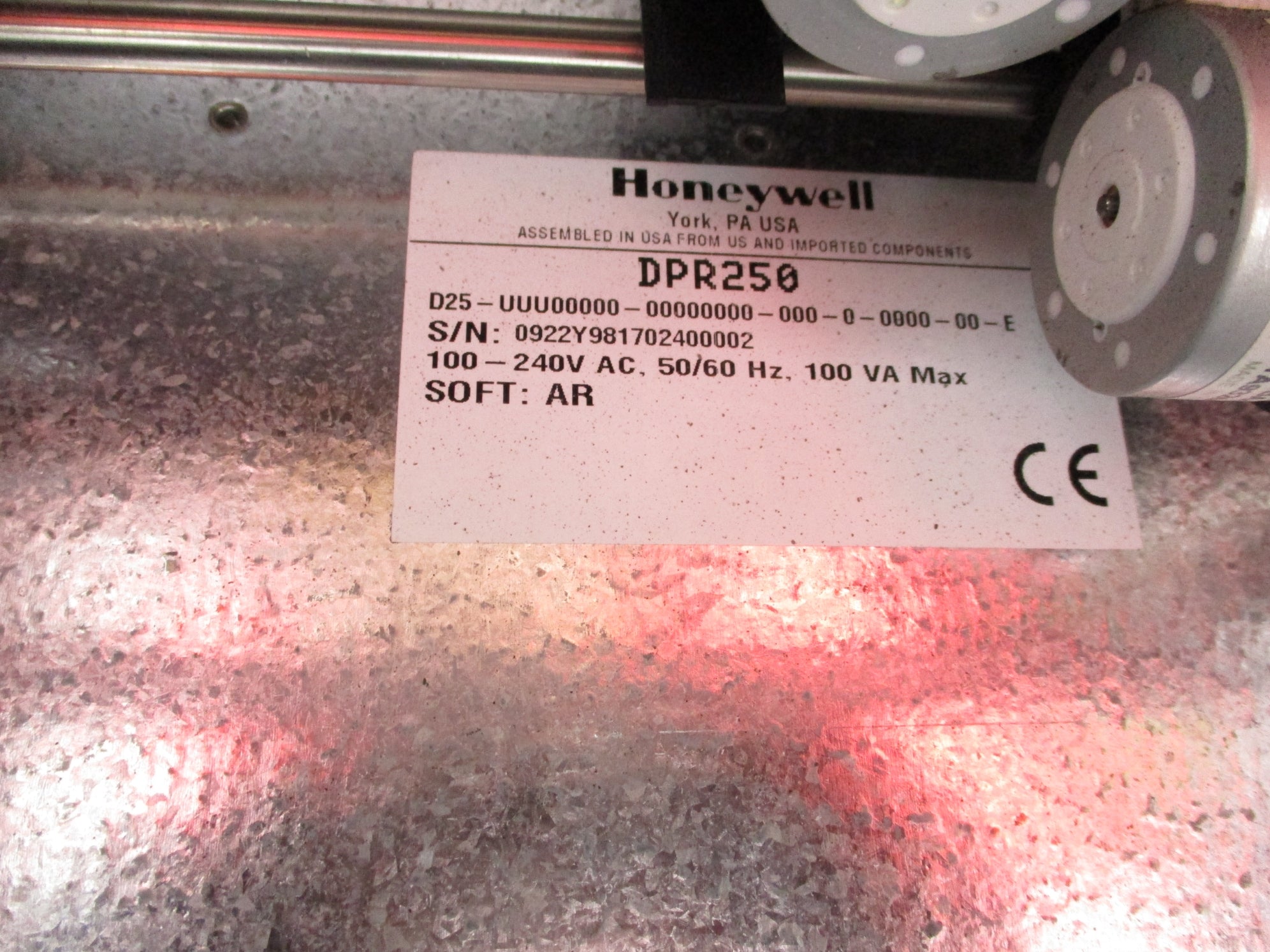 HONEYWELL D25-UUU00000-00000000-000-0-0000-00-E UNMP