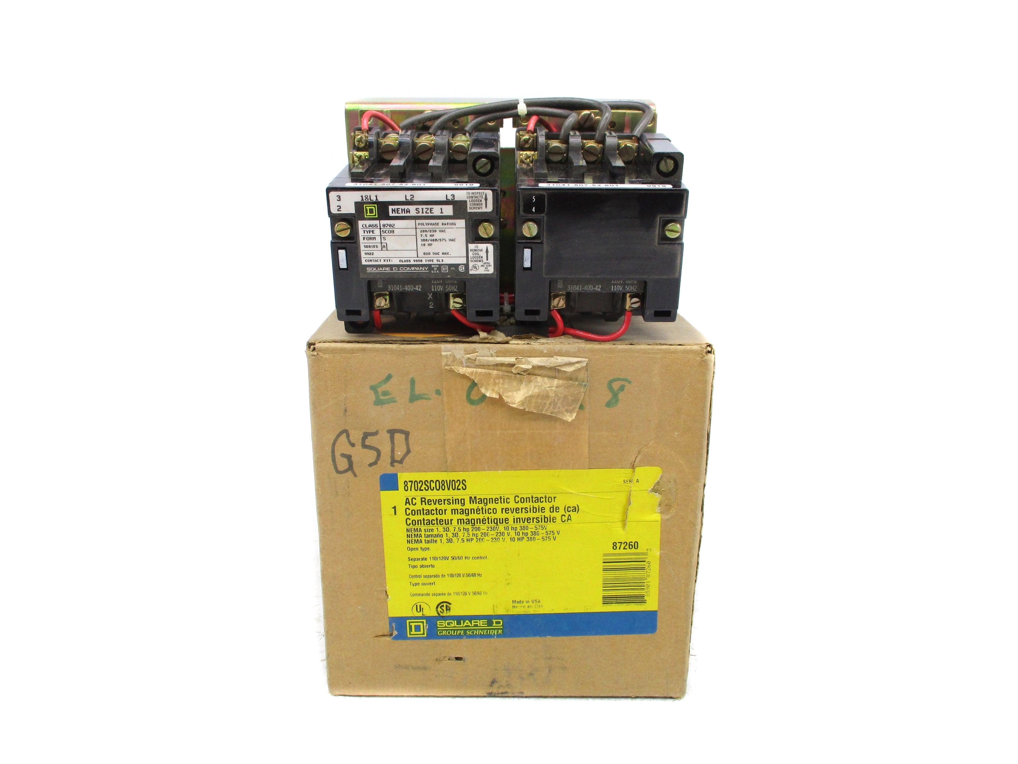 SQUARE D 8702SCO8V02S SER. A 120V NSMP