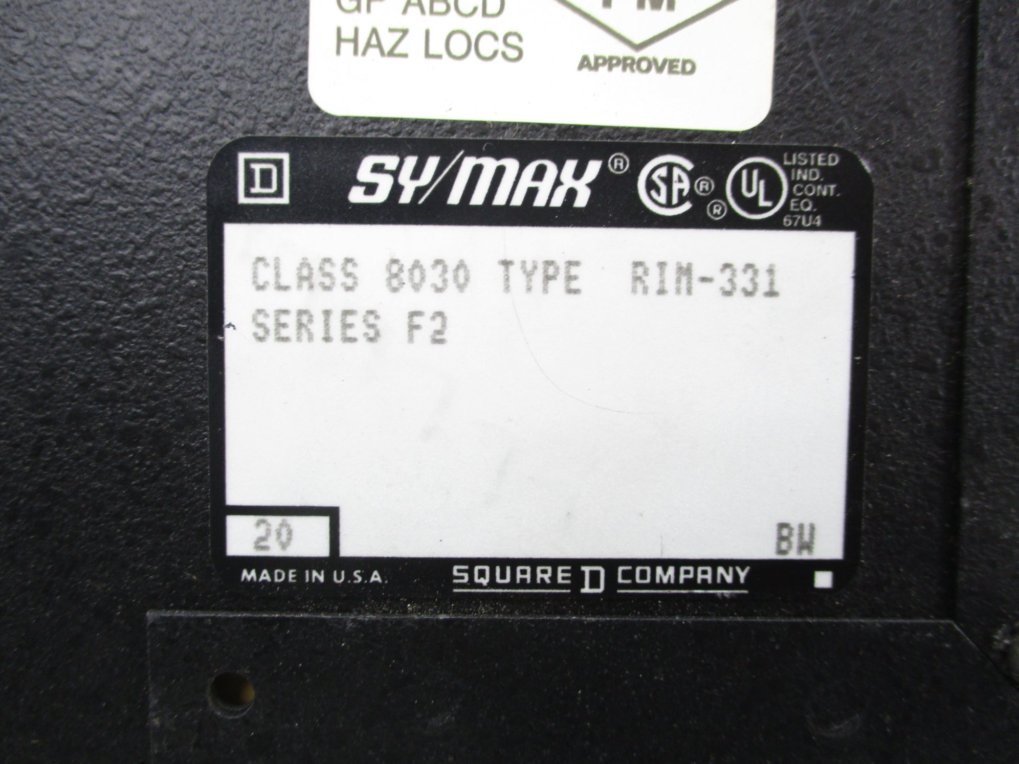 SQUARE D 8030RIM331 SER. F2 UNMP