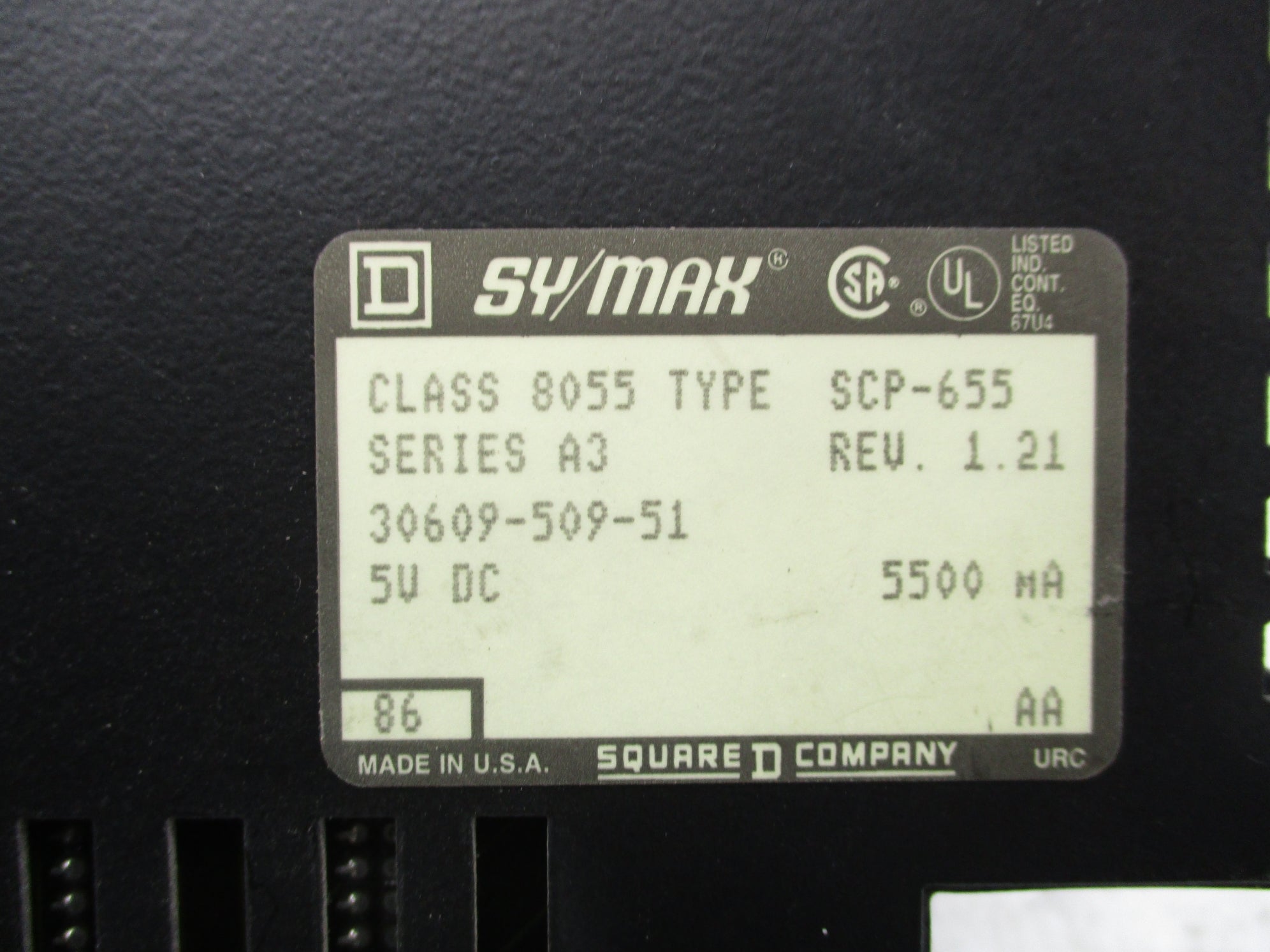 SQUARE D 8055SCP655 SER. A3 UNMP