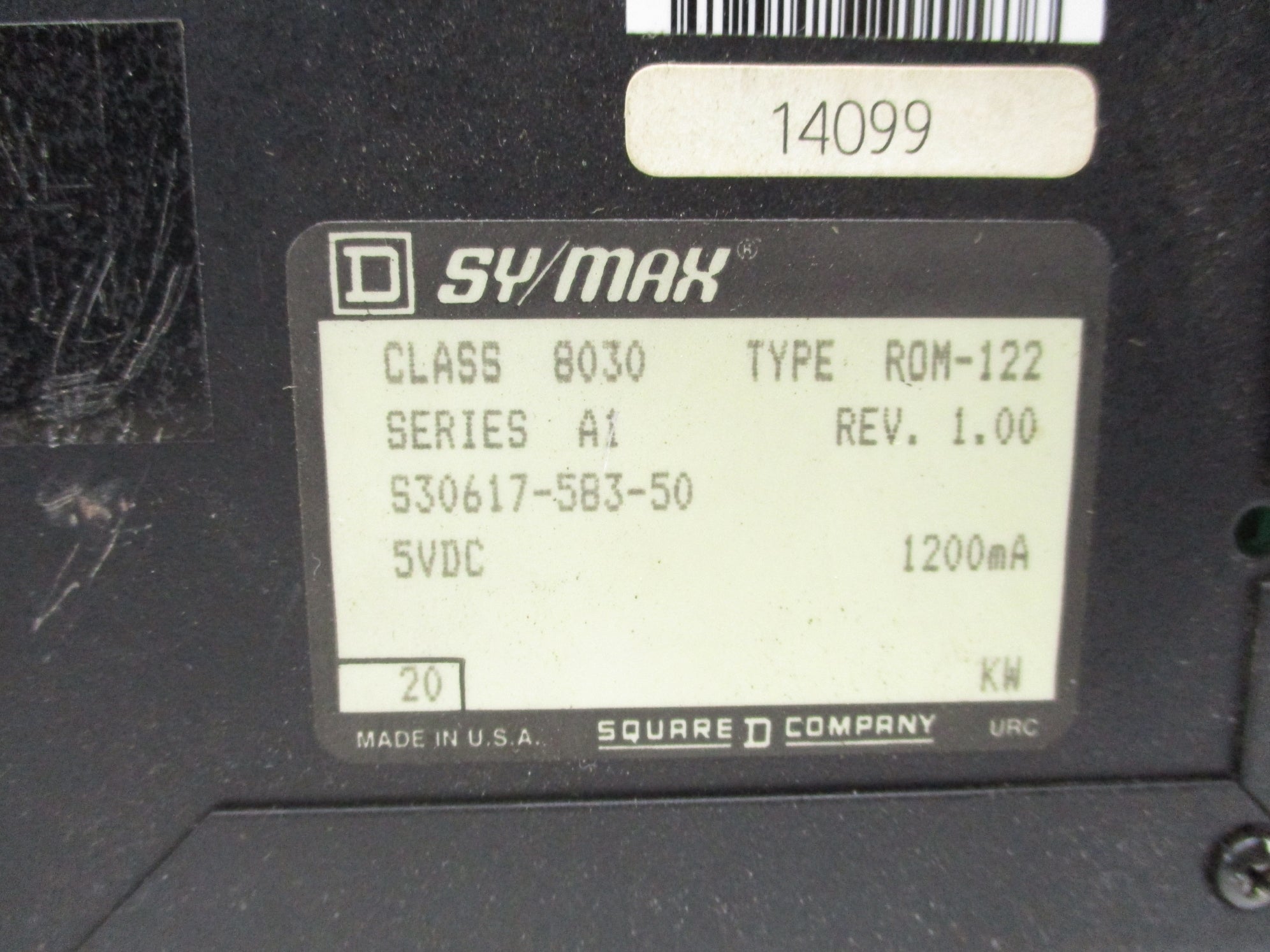 SQUARE D 8030ROM122 SER. A1 UNMP