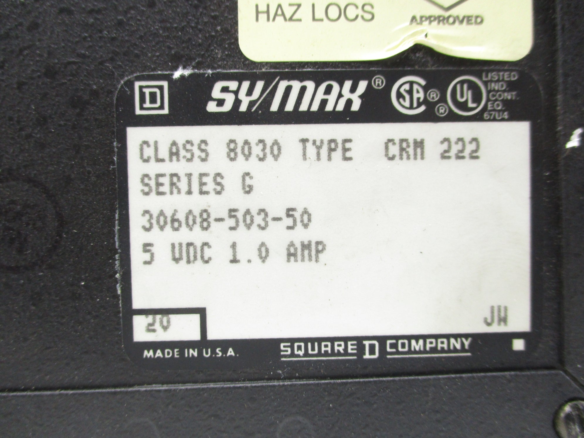 SQUARE D 8030CRM222 SER. G UNMP