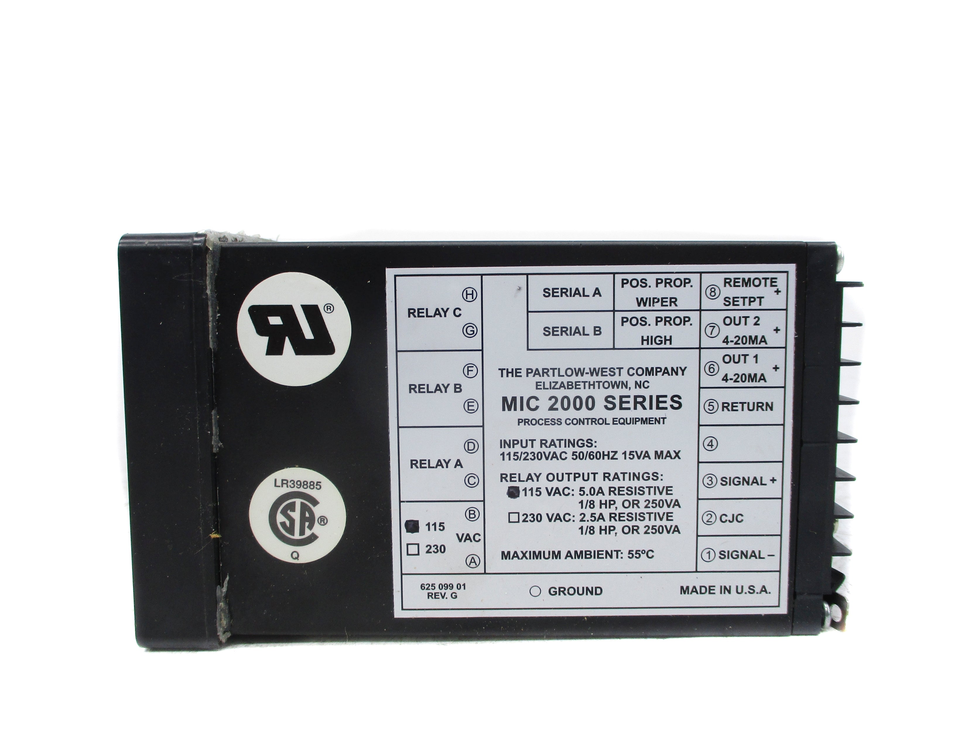 PARTLOW MIC2000 2330001 UNMP