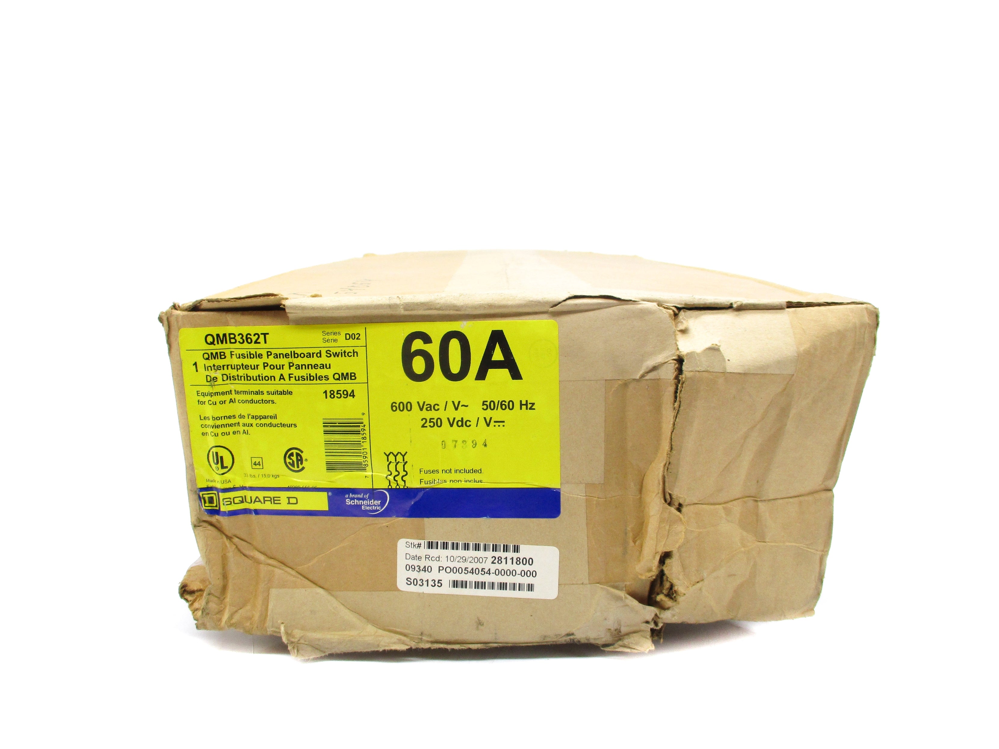 SQUARE D QMB362T SER. D02 NSMP