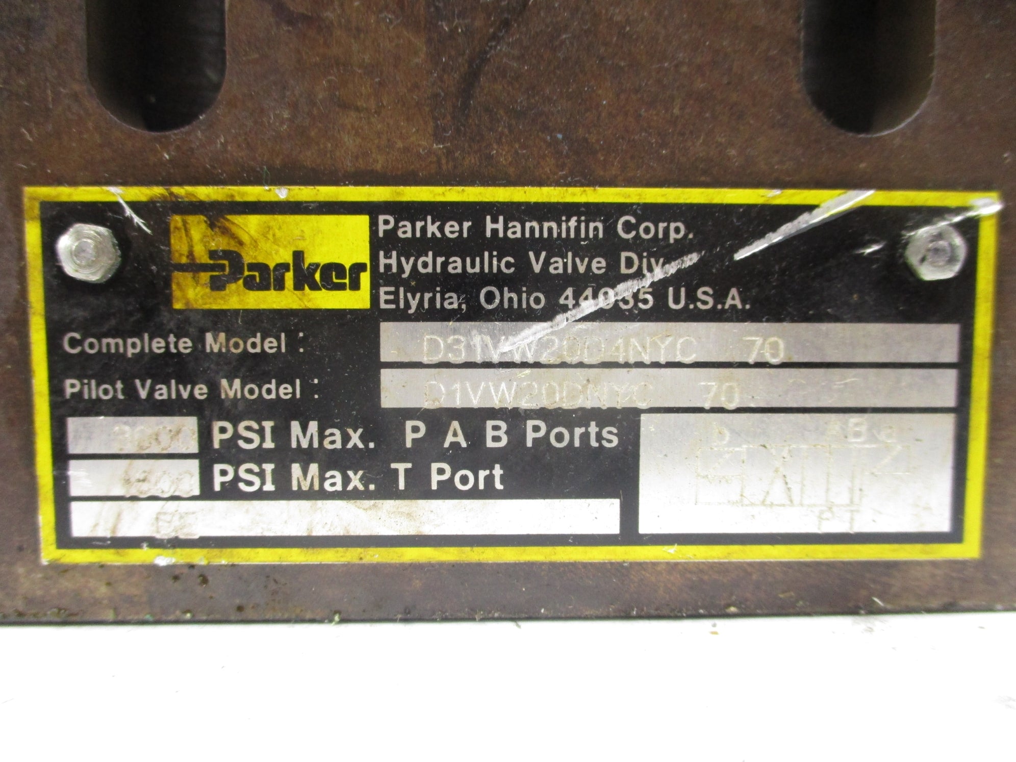 PARKER D31VW2004NYC70 3000PSI NSNP