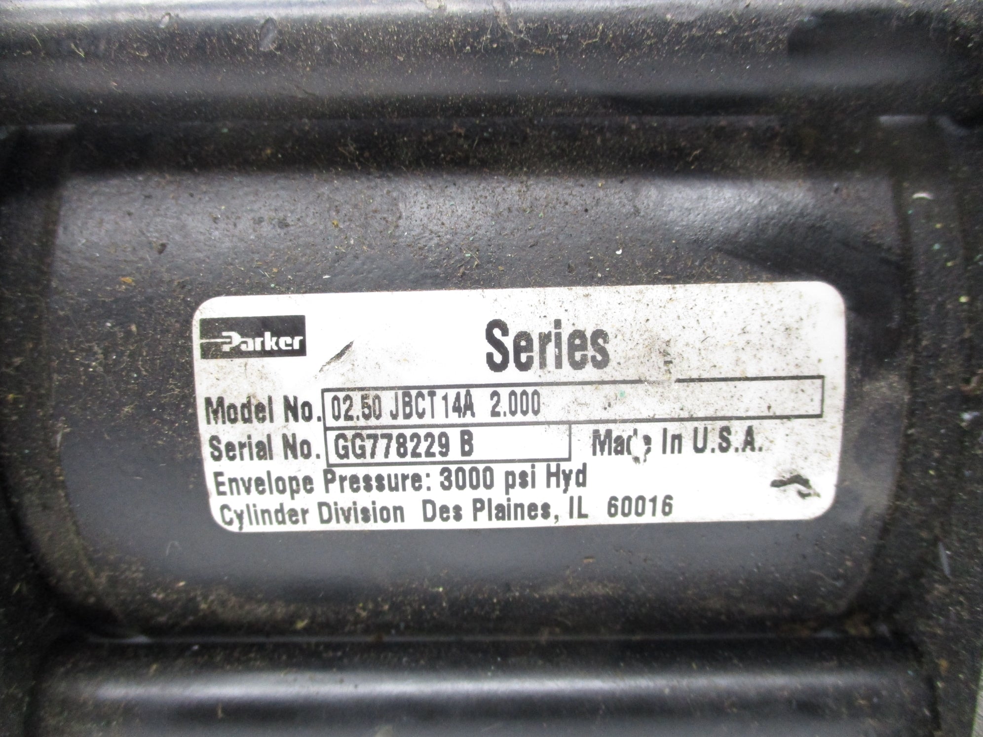 PARKER 02.50JBCT14A2.000 3000PSI NSNP