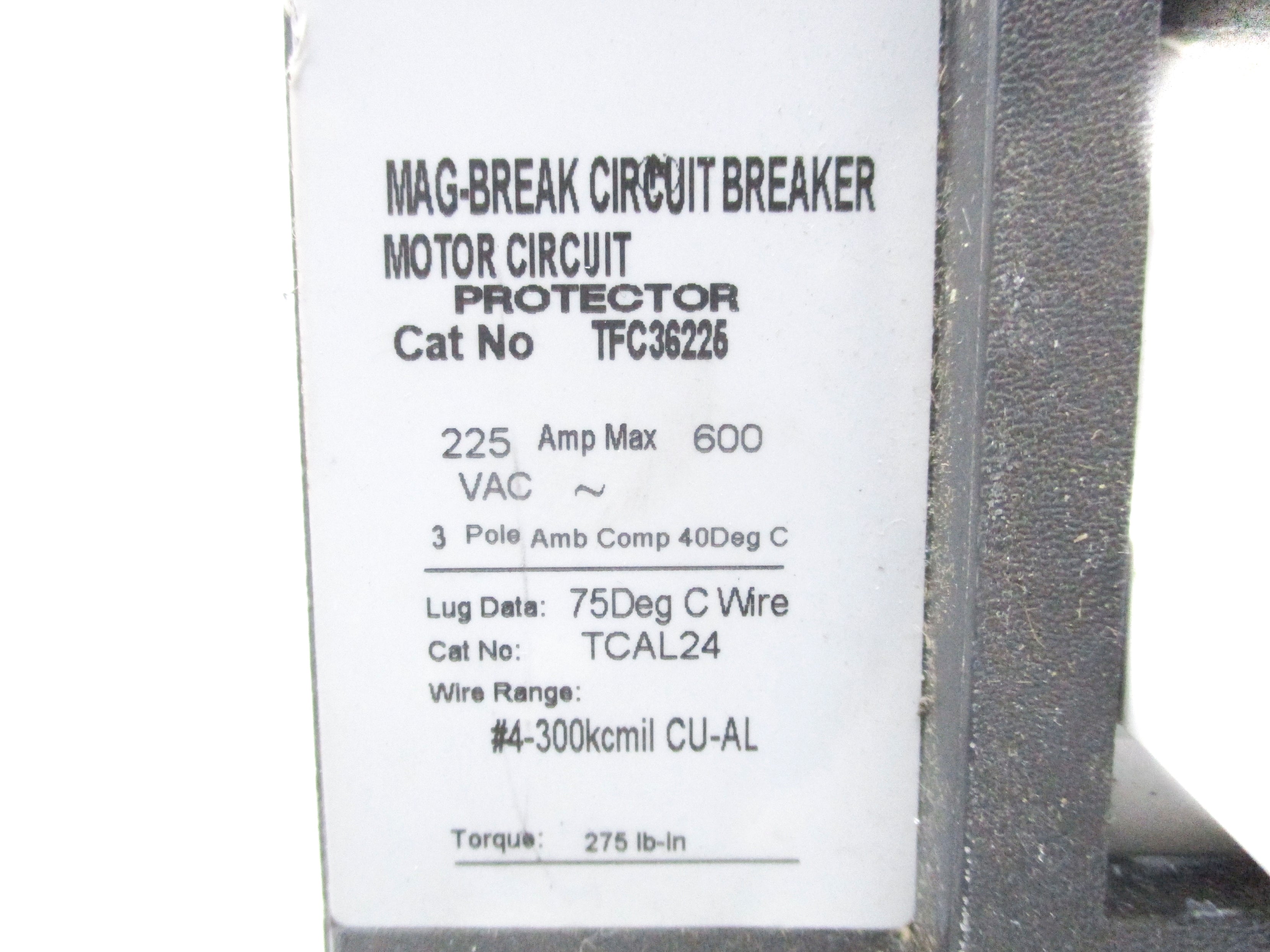 GENERAL ELECTRIC TFC36225 600V 225A NSNP