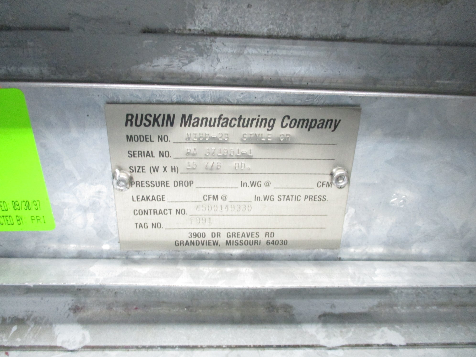 RUSKIN NIBD-23 NSNP