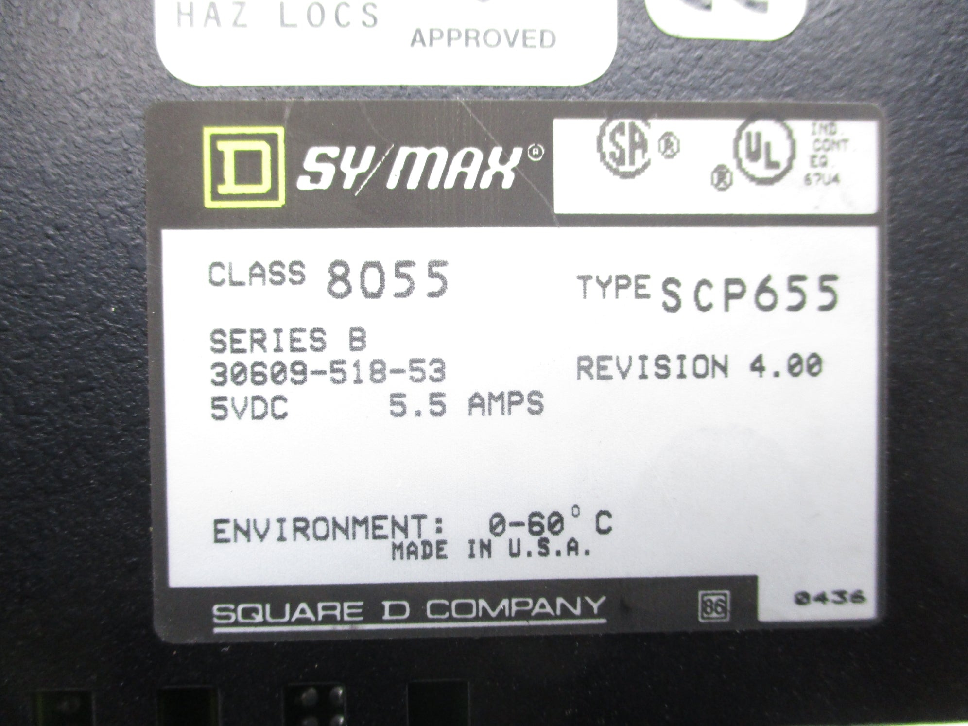 SQUARE D 8055SCP655 SER. B (NO KEY) NSNP