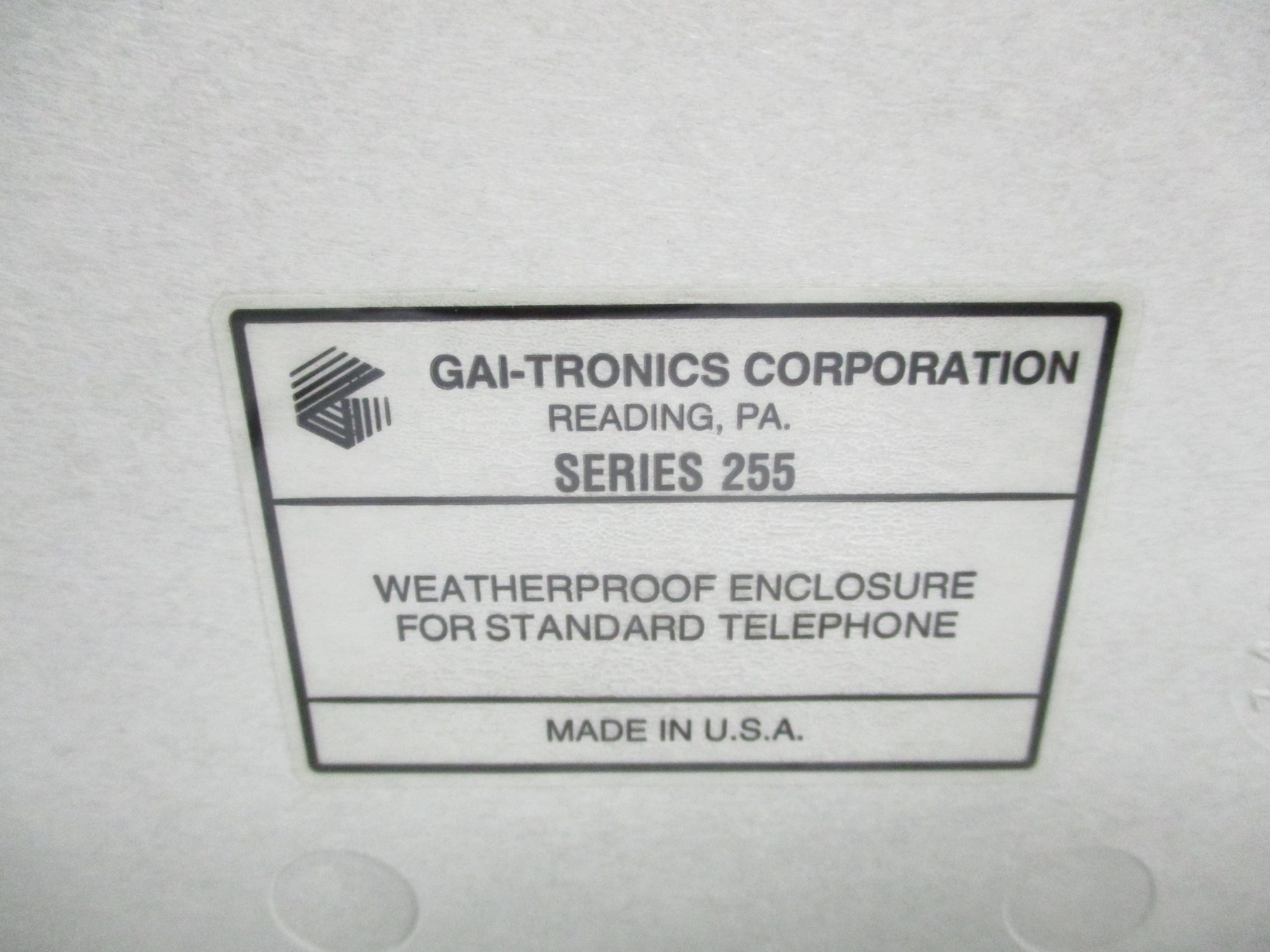 GAI TRONICS 255 (AS PICTURED) NSNP