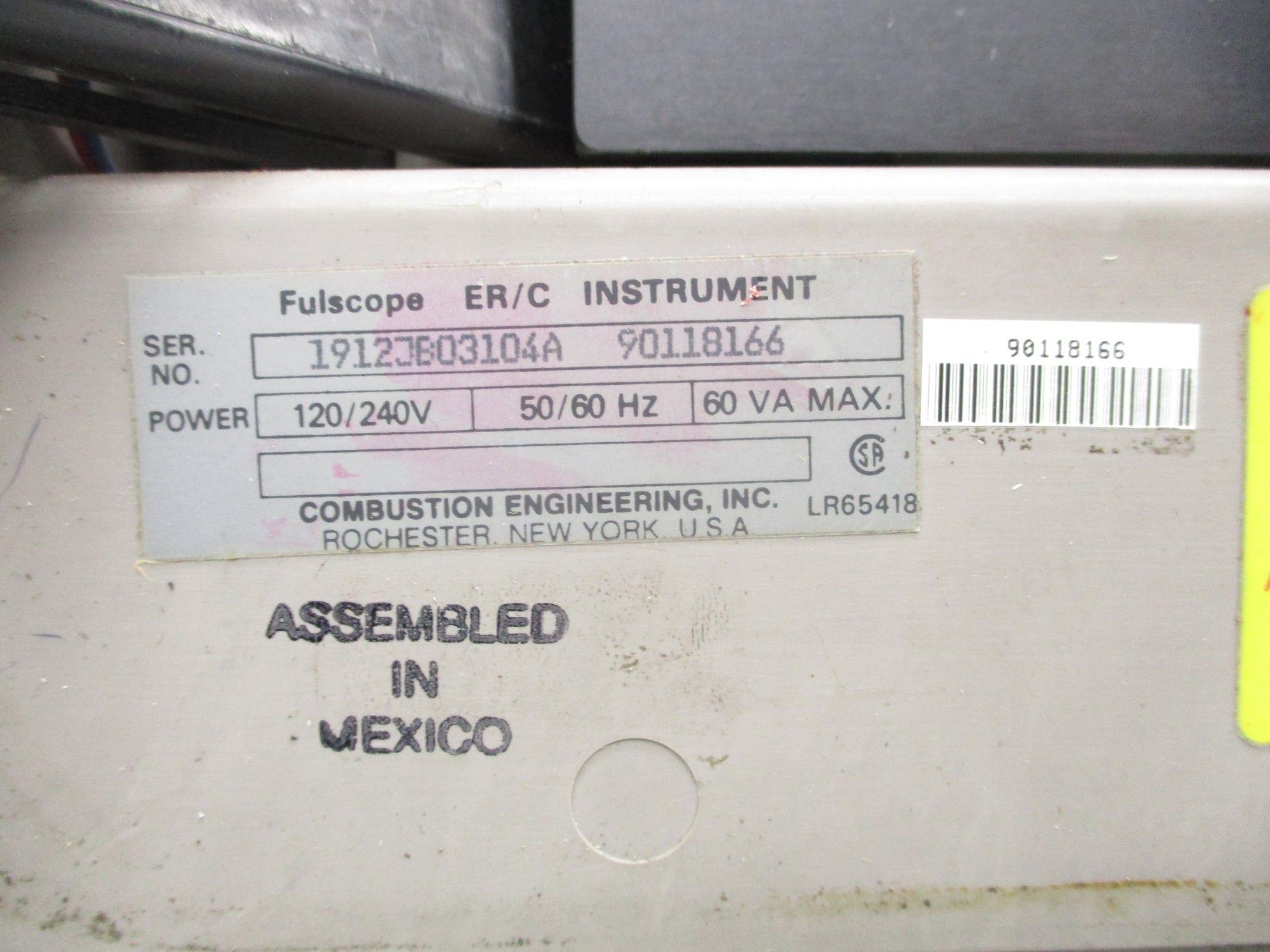 COMBUSTION ENGINEERING ER/C UNMP