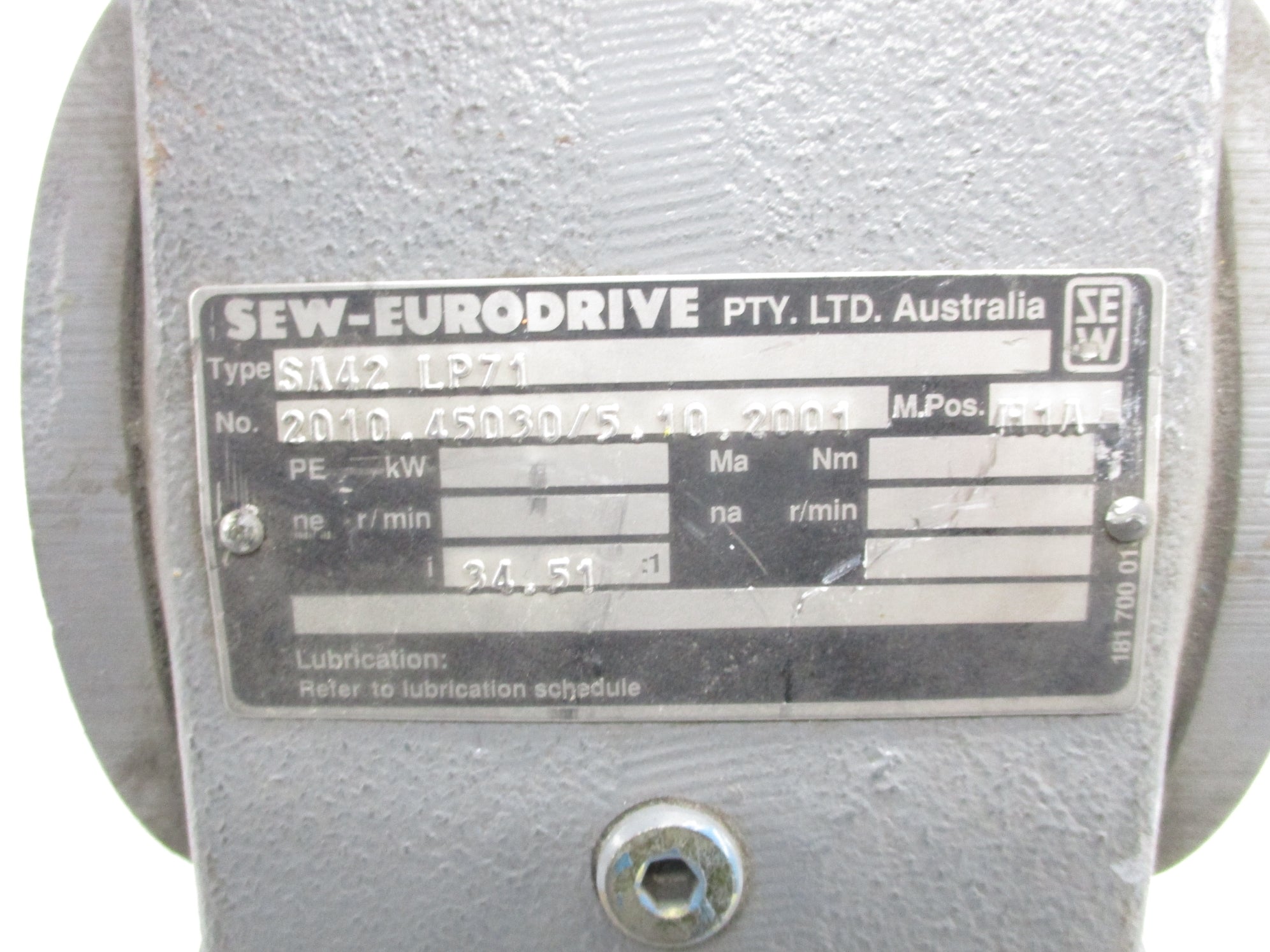 SEW EURODRIVE SA42LP71 NSNP