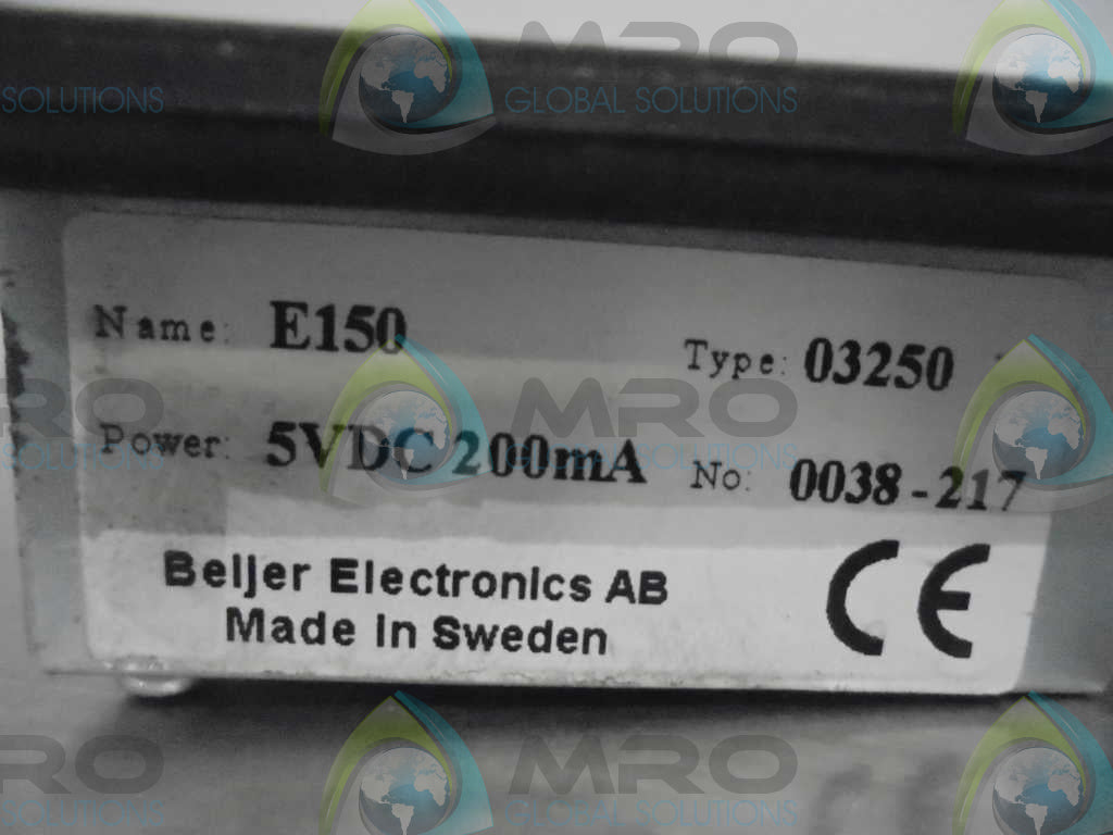 BEIJIER ELECTRONICS E150 03250 LCD CONTRAST *USED*