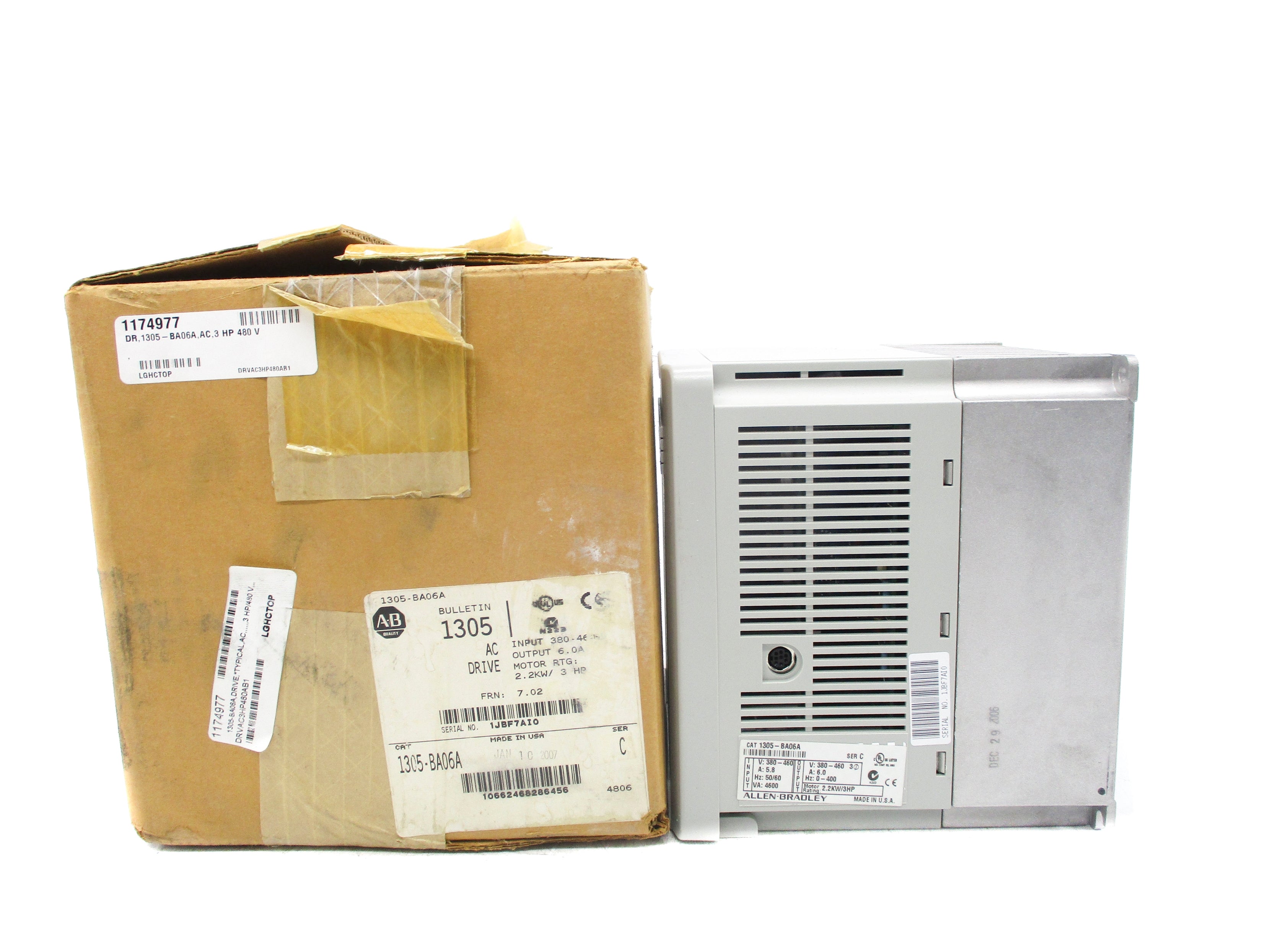 ALLEN BRADLEY 1305-BA06A SER. C F/W 7.02 NSMP