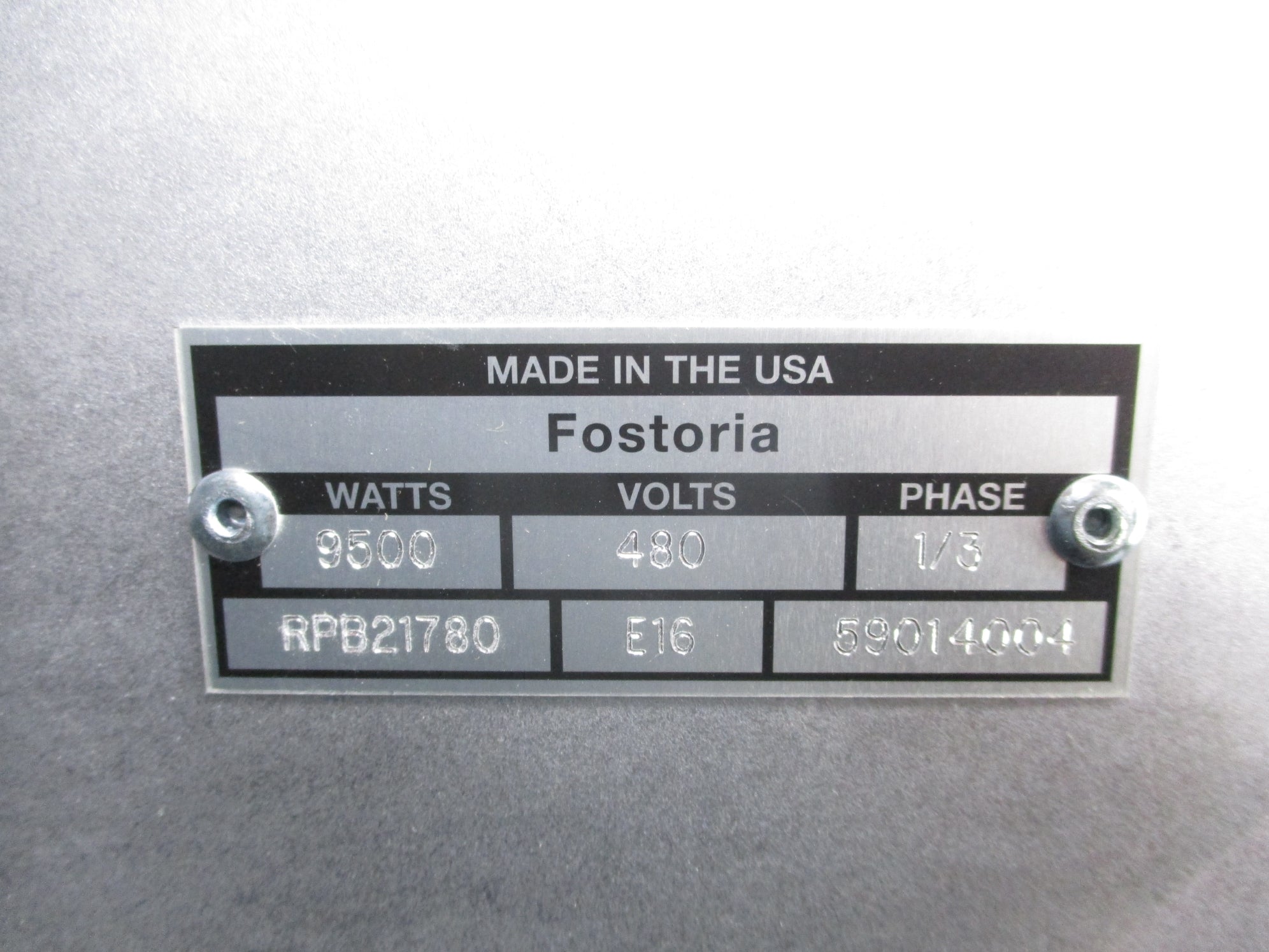 FOSTORIA RPB21780 NSNP