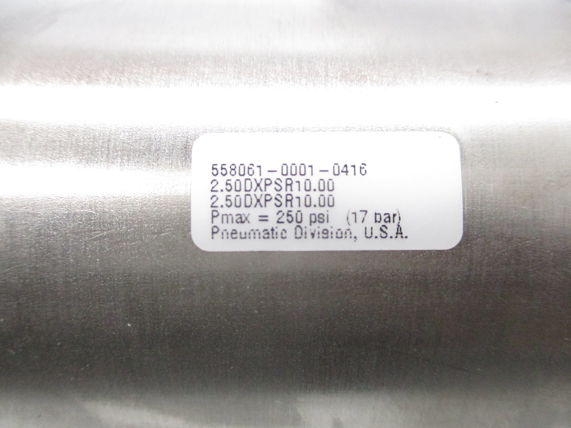 PARKER 2.50DXPSR10.00 250PSI NSNP