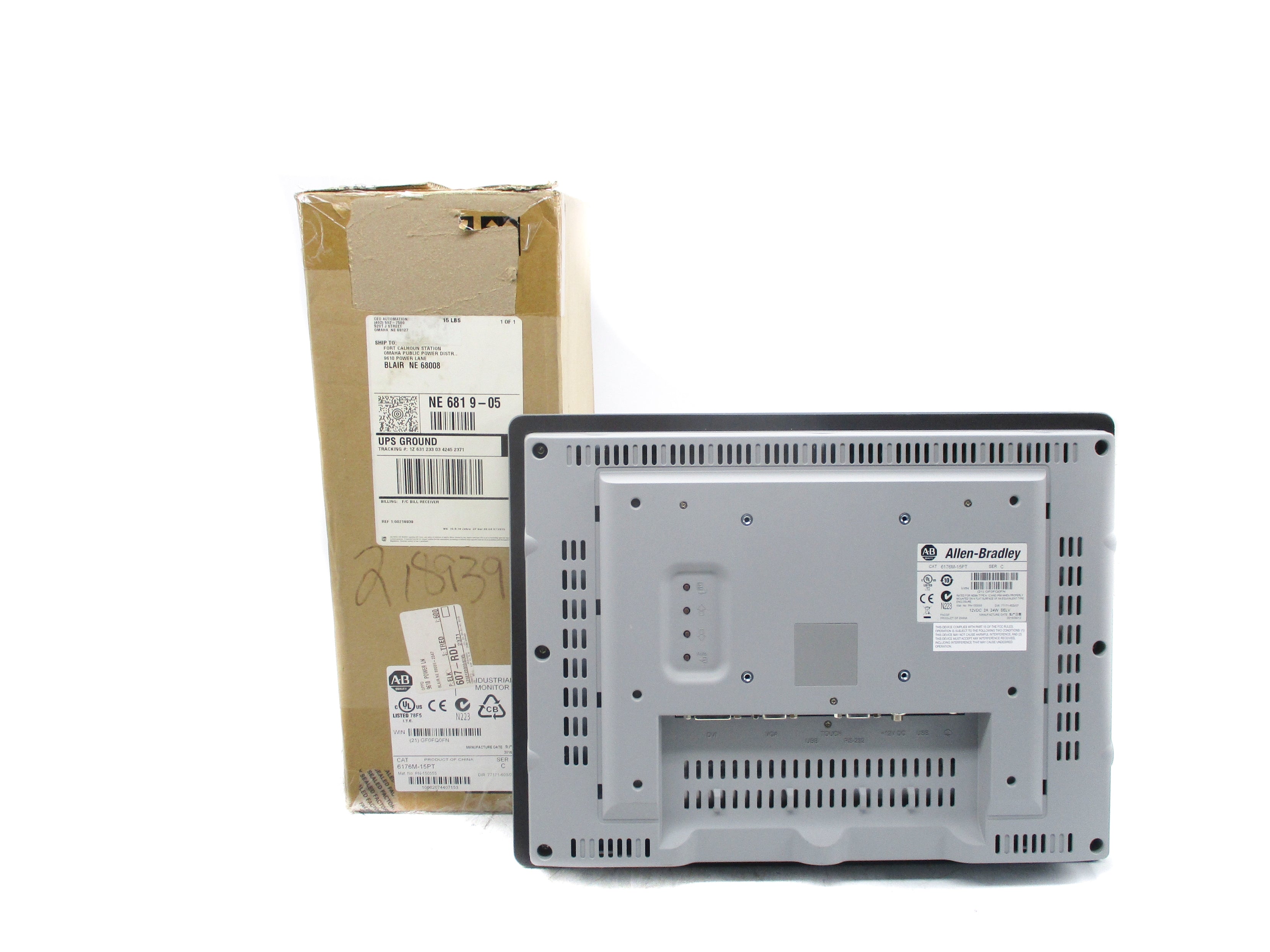 ALLEN BRADLEY 6176M-15PT SER. C (BR/WH) NSMP